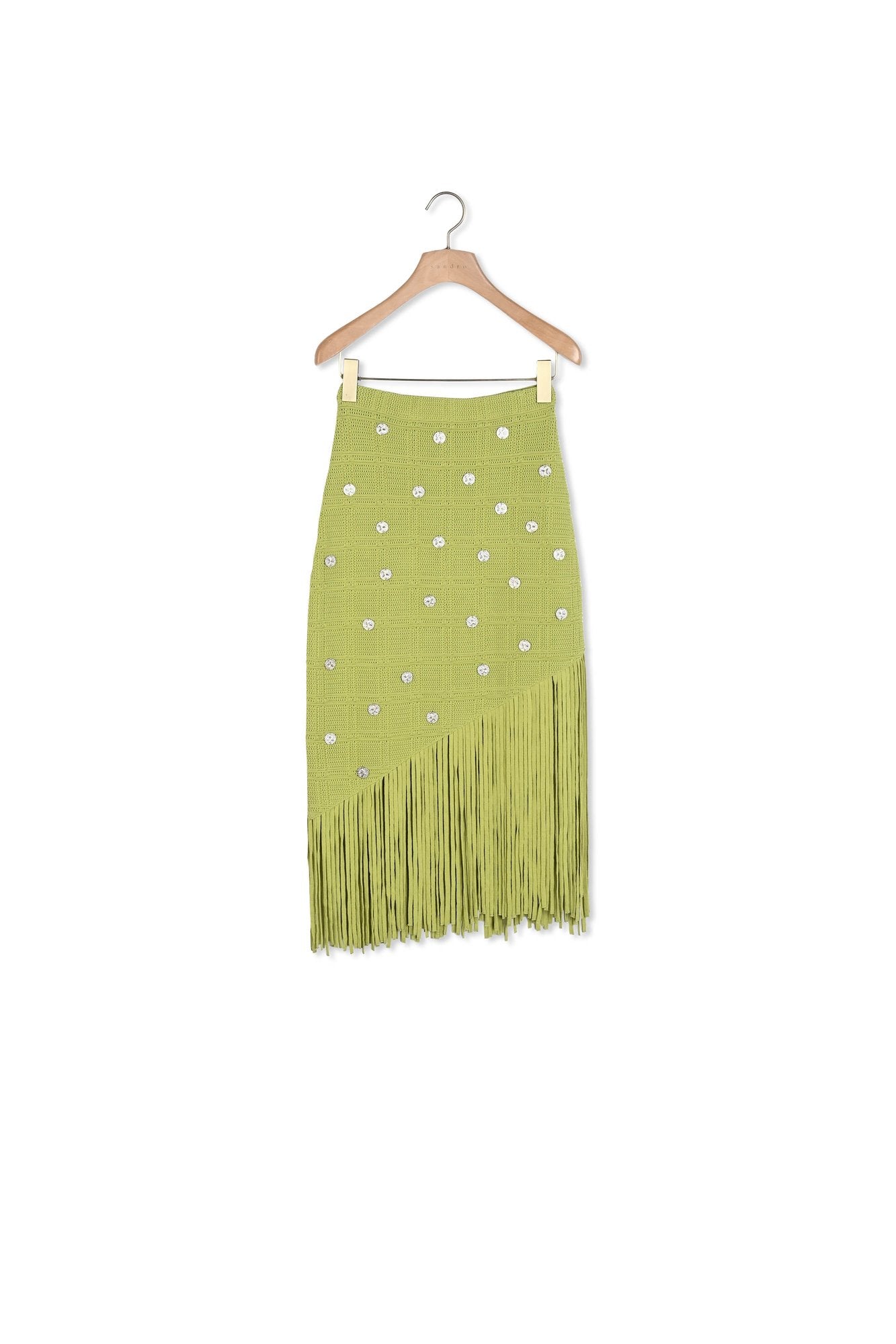 Jupe en Maille frangée Sandro seconde main