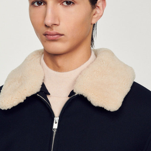 Blouson à col amovible Sandro seconde main