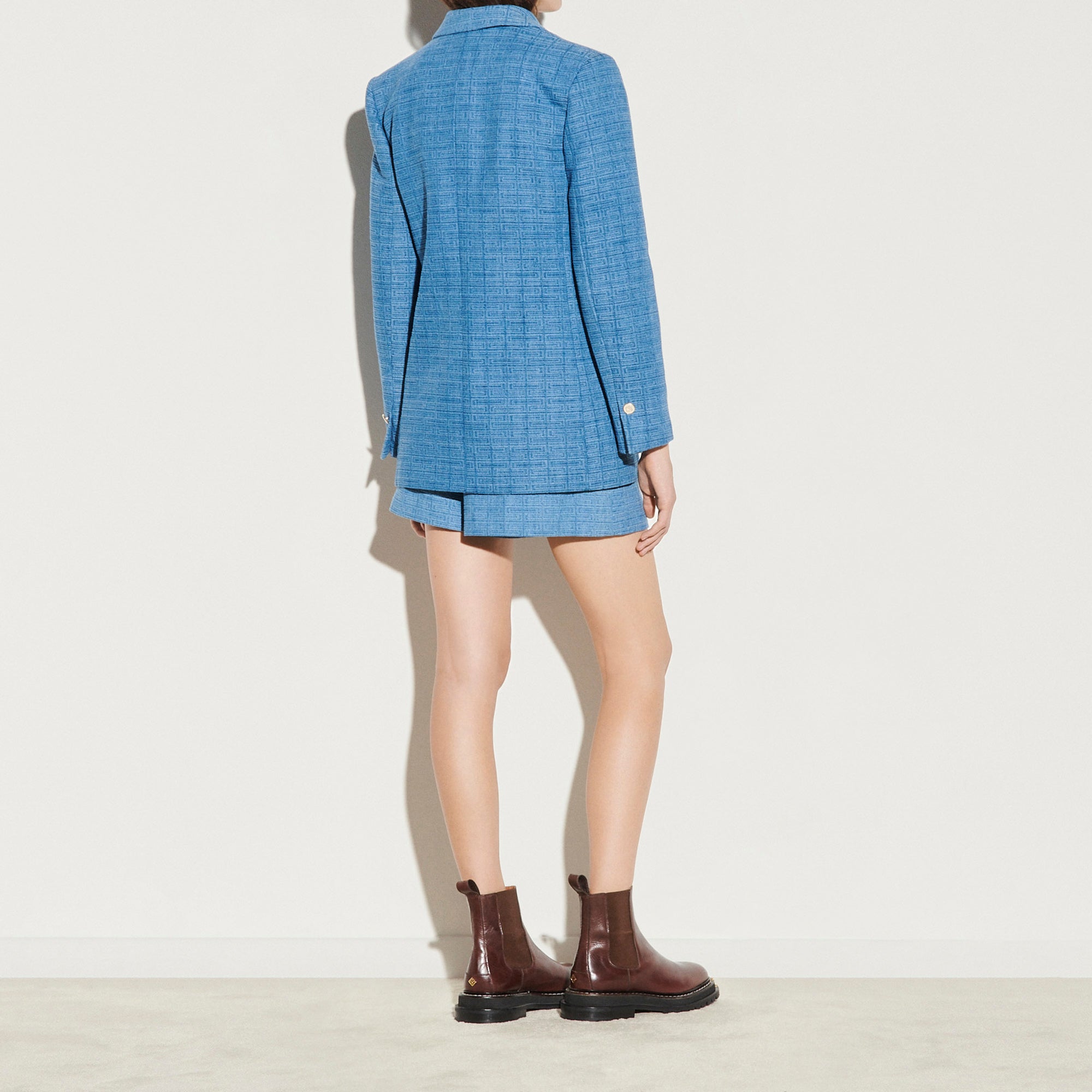 Veste en denim jacquard Sandro seconde main