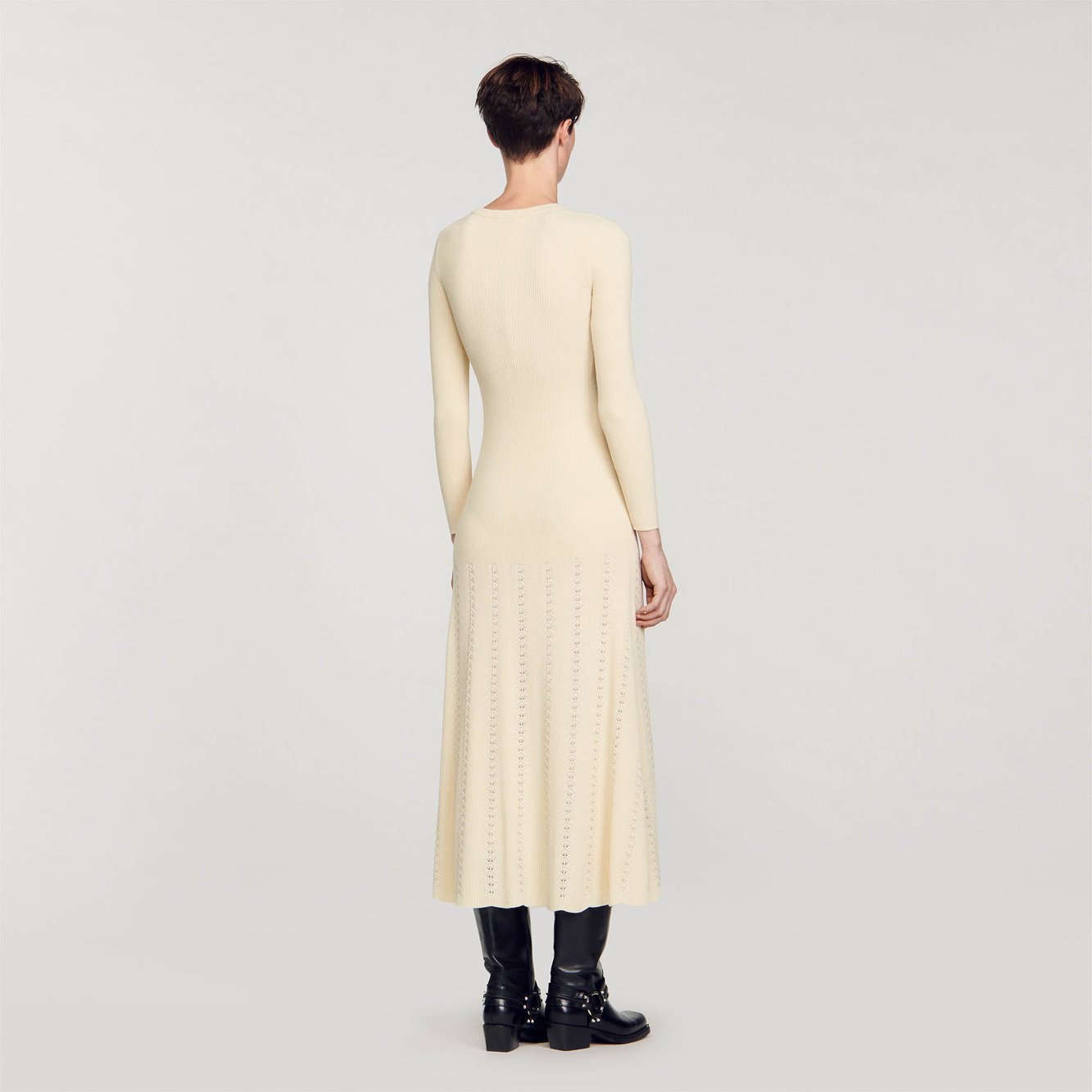 Robe midi en Maille Sandro seconde main