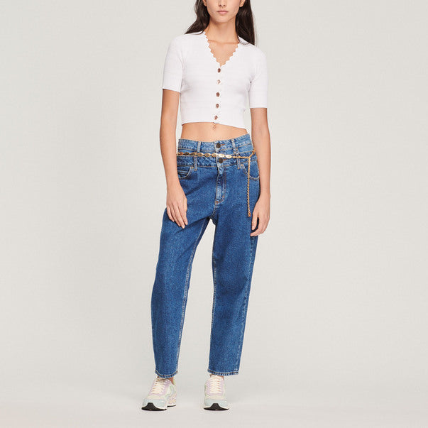 Pull en Maille et boutons fantaisie Sandro seconde main