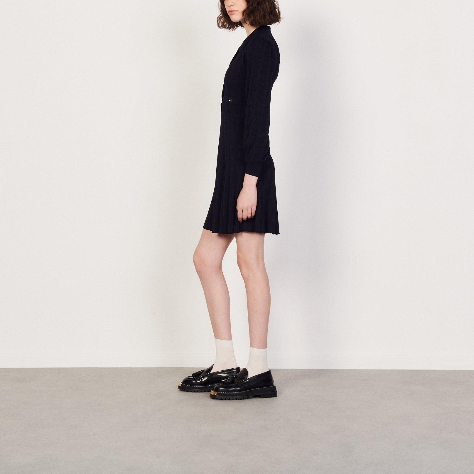 Robe en Maille plissée Sandro seconde main