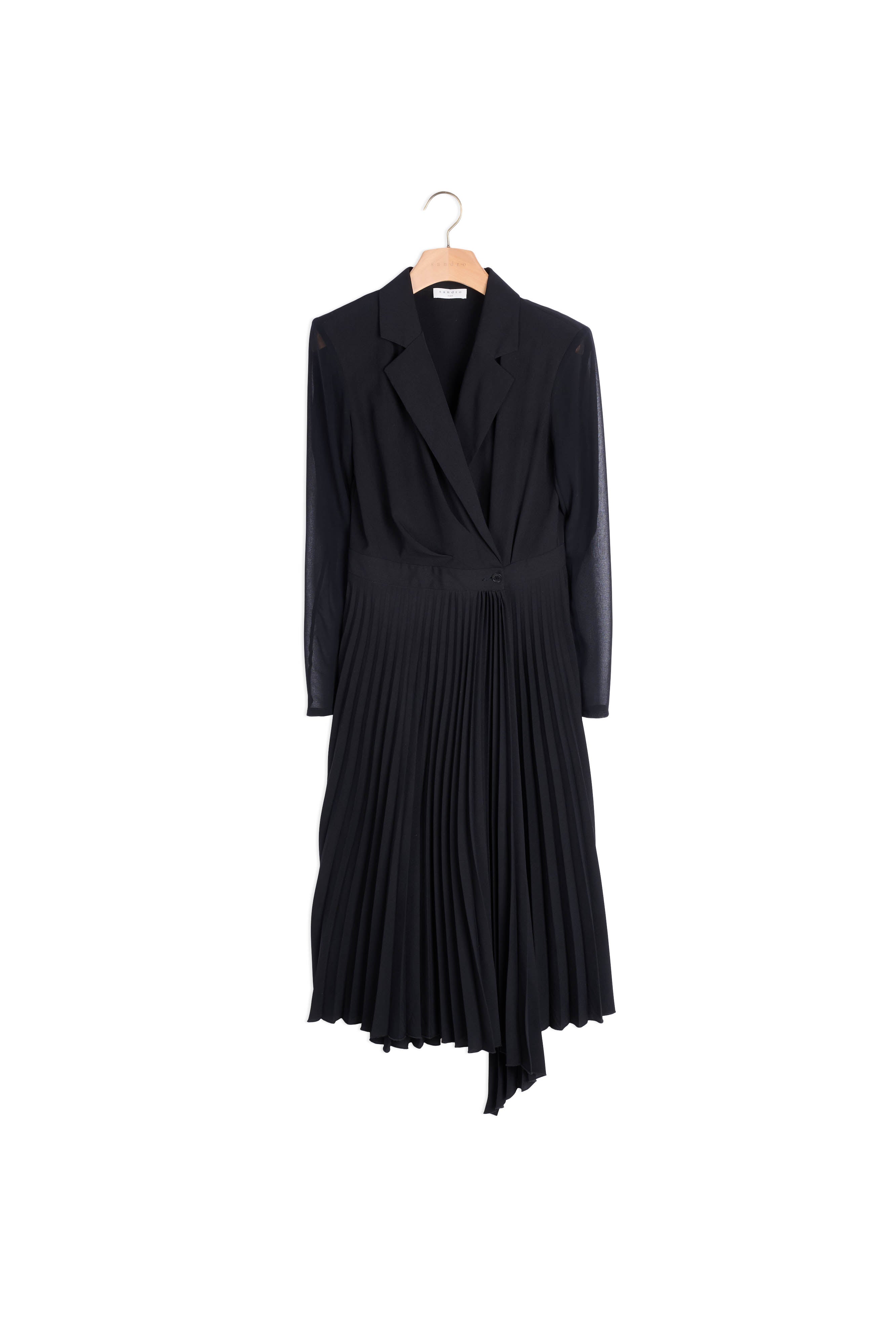 Robe bi-matière à manches longues Sandro seconde main