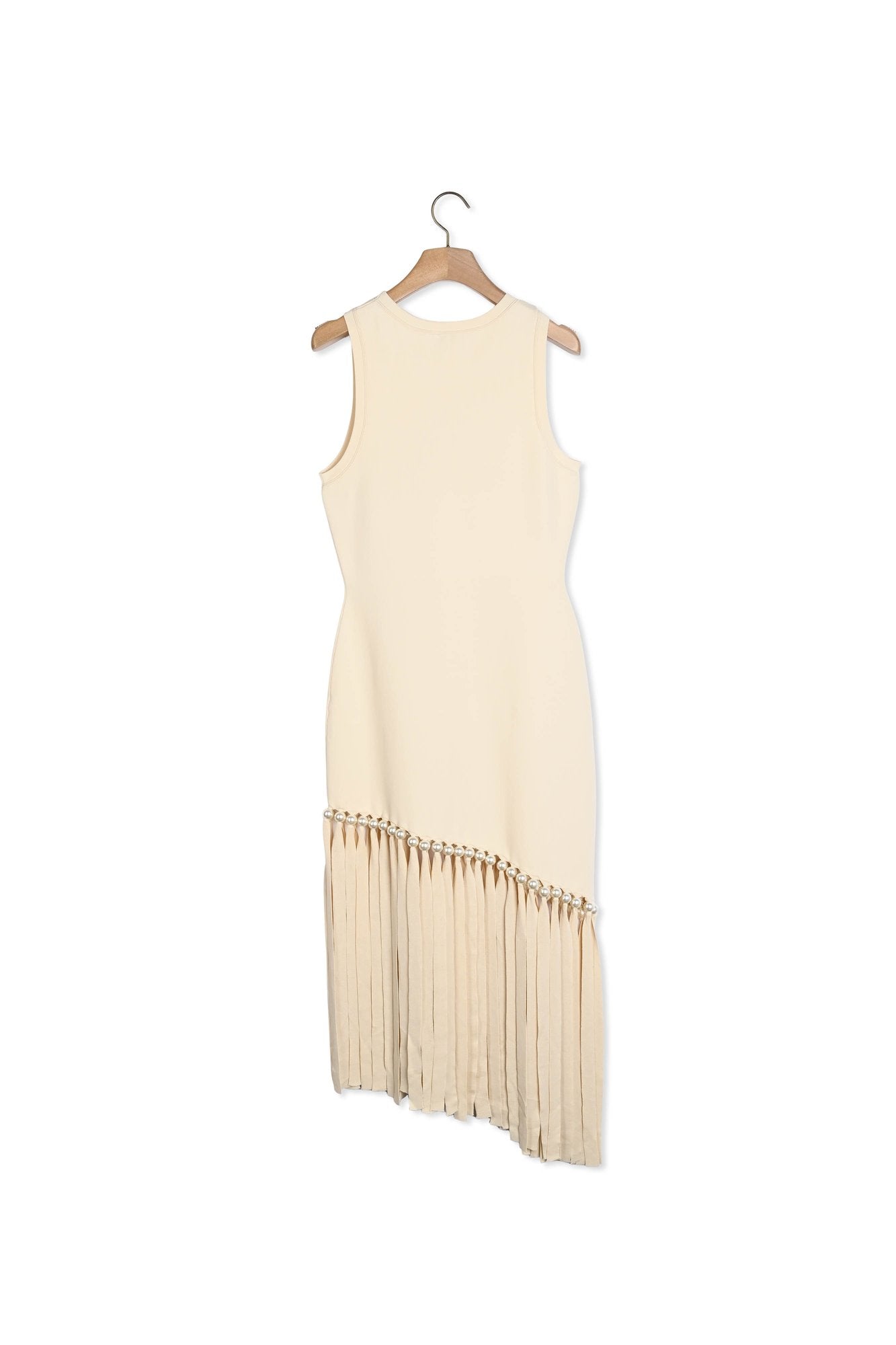 Robe midi en maille frangée et perlée Sandro seconde main