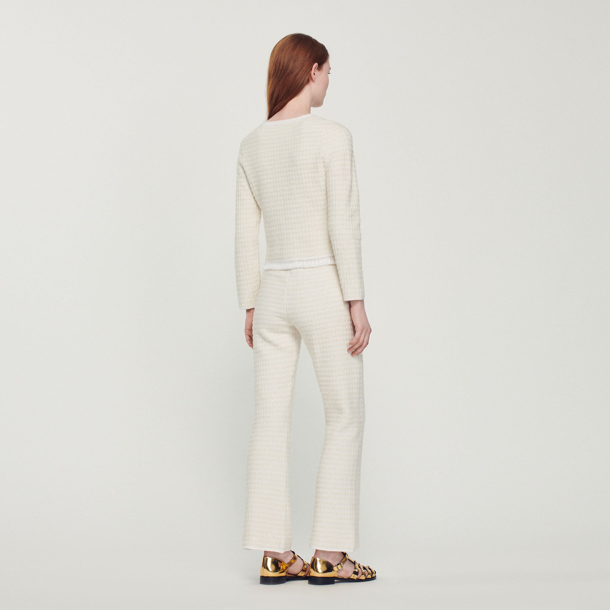 Cardicoat en tweed Sandro seconde main