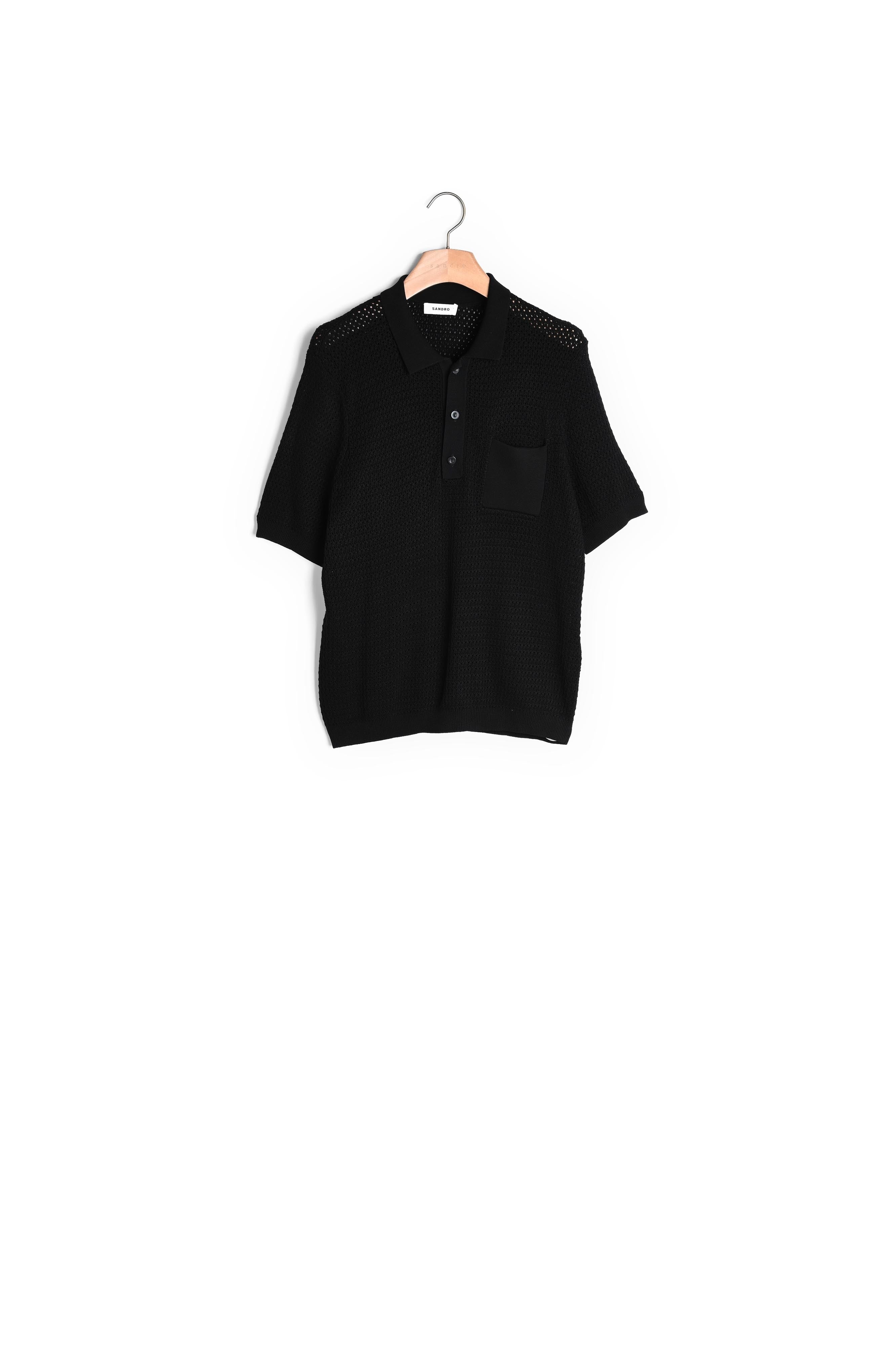 Pull polo manches courtes Sandro seconde main