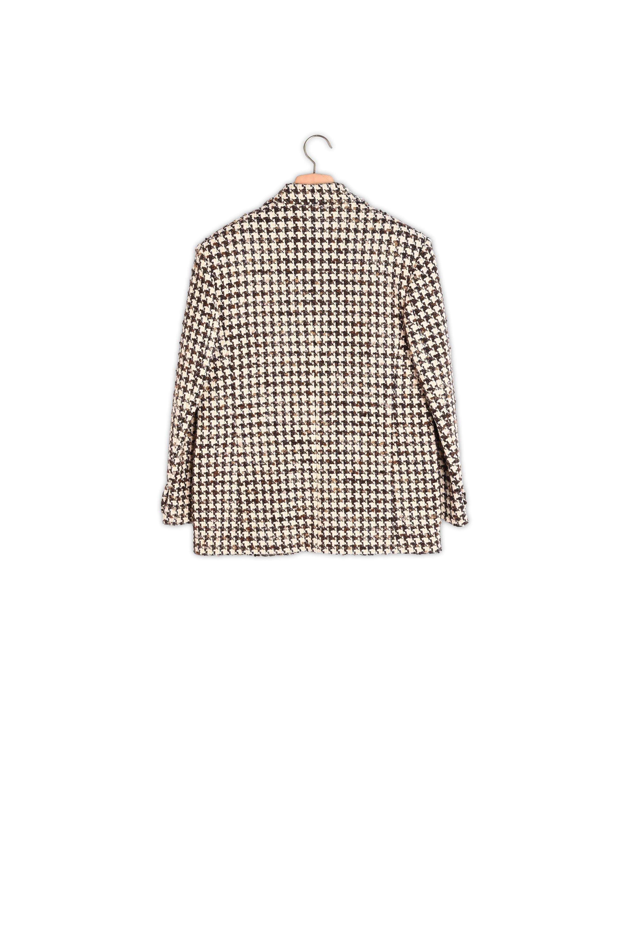 Veste de tailleur en pied de poule Sandro seconde main