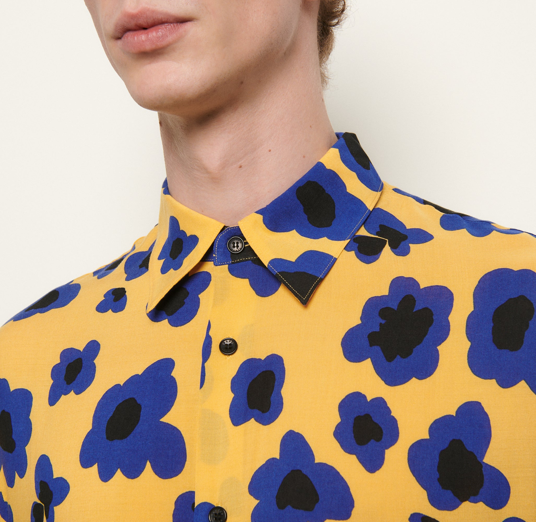 Chemise à manches courtes imprimée Sandro seconde main