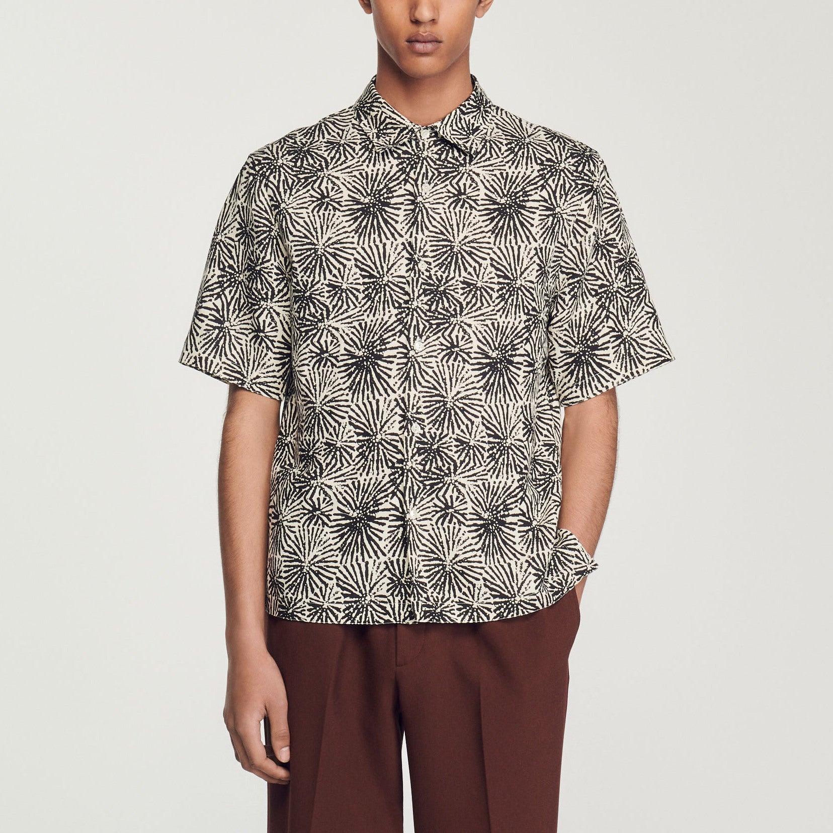 Chemise Noir Sandro seconde main