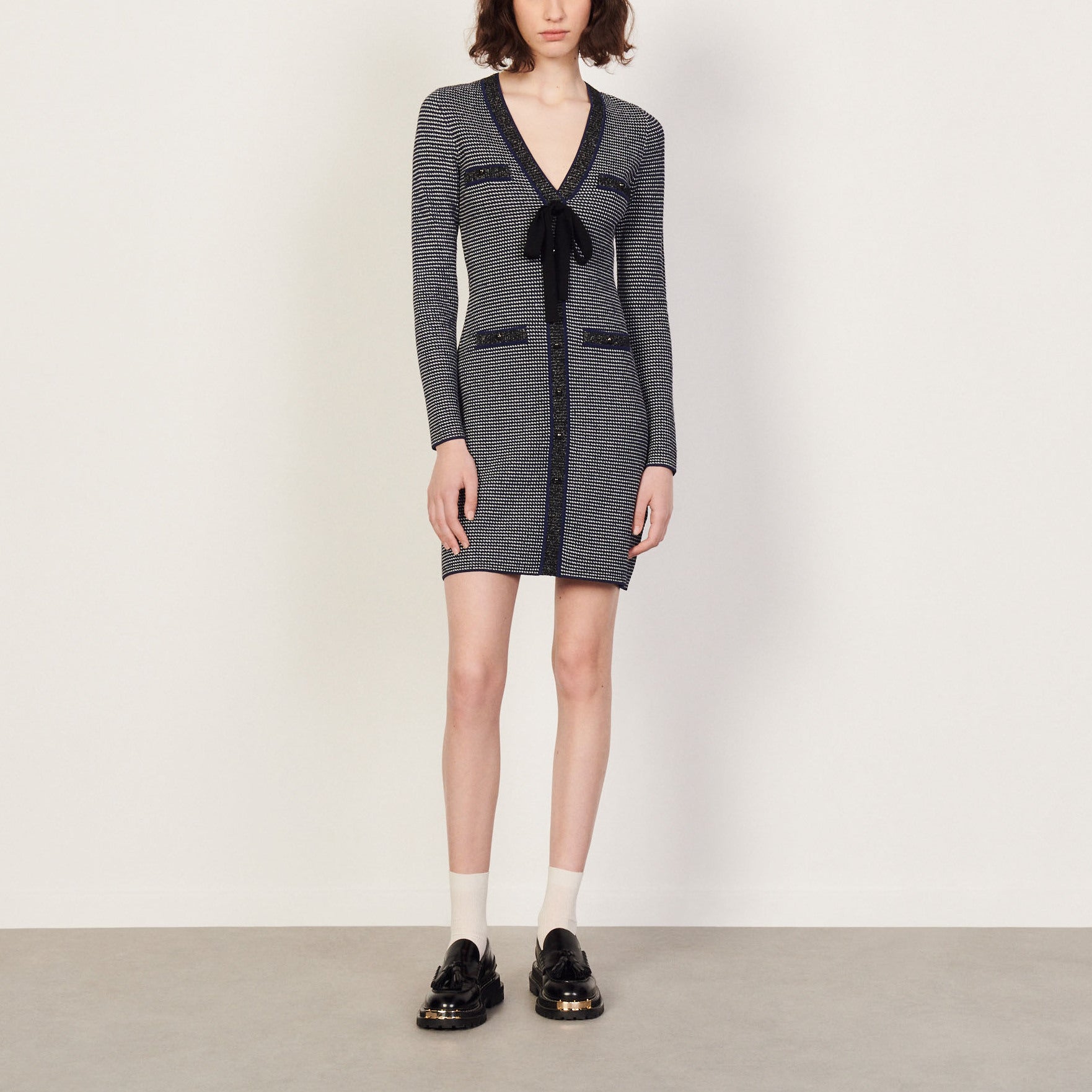 Robe en Maille fantaisie Sandro seconde main