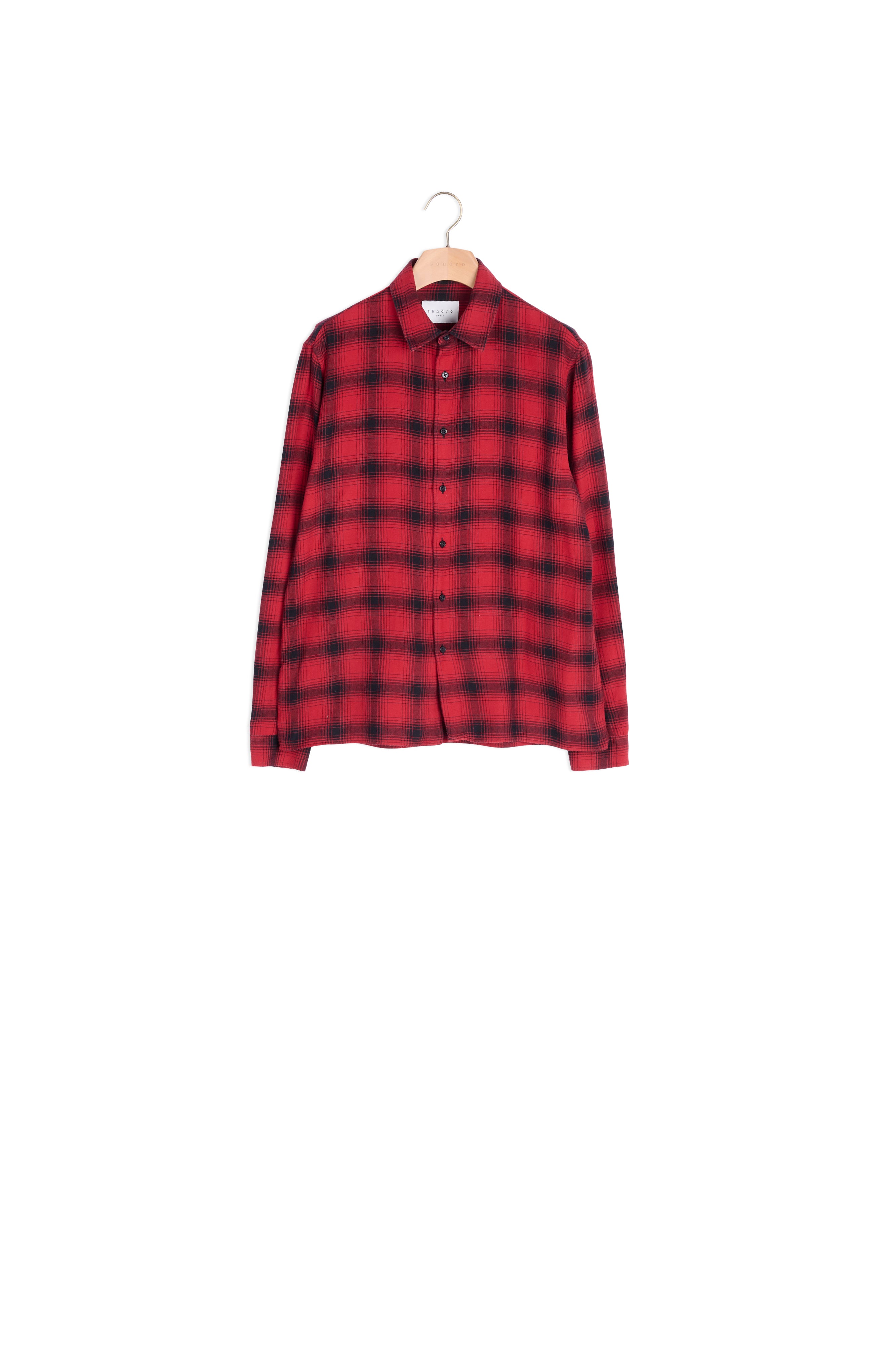 Chemise NOIR/ROUGE Sandro seconde main