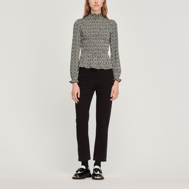 Top smocké Sandro seconde main