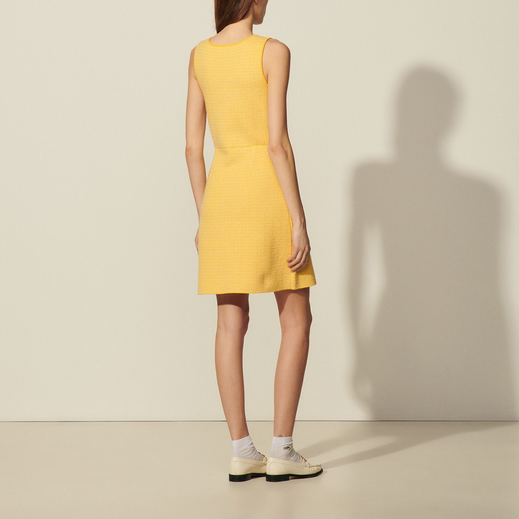 Robe courte en tweed Sandro seconde main