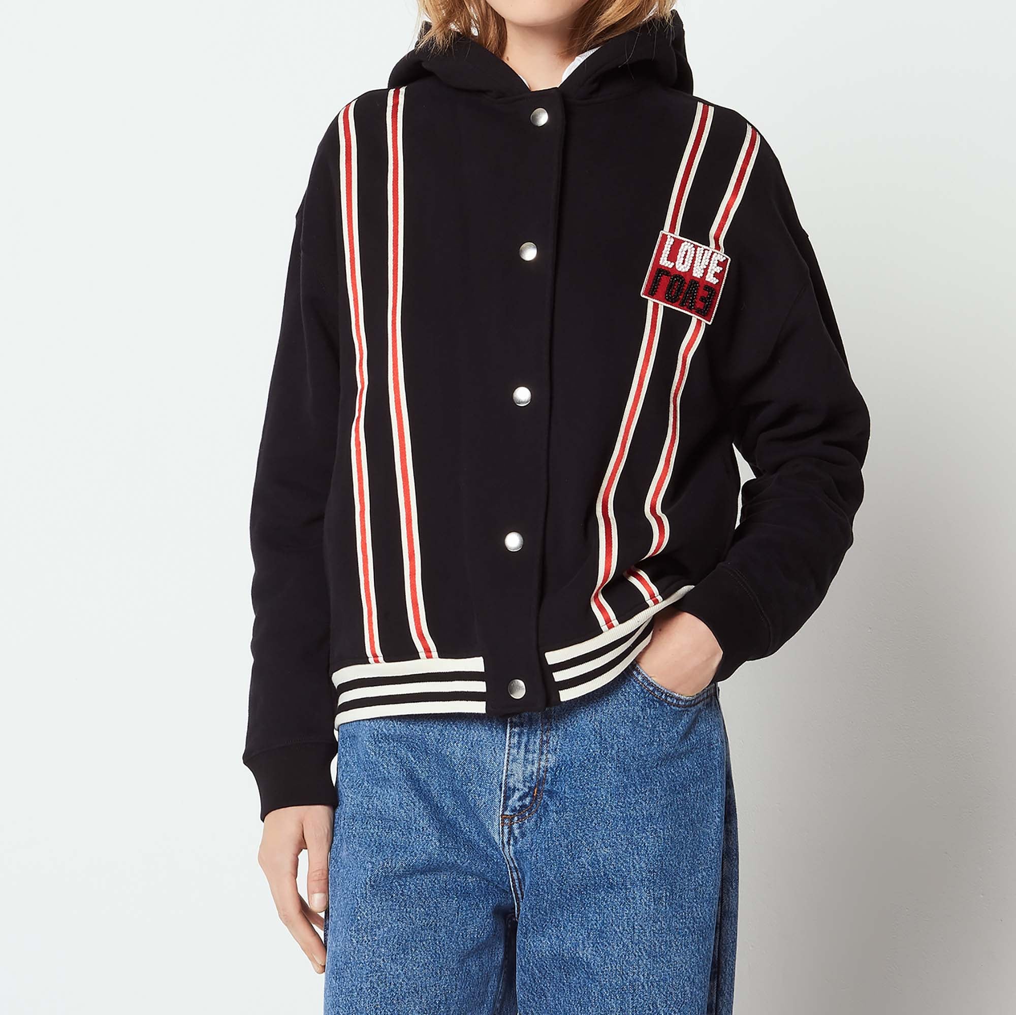 Veste à capuche esprit baseball Sandro seconde main