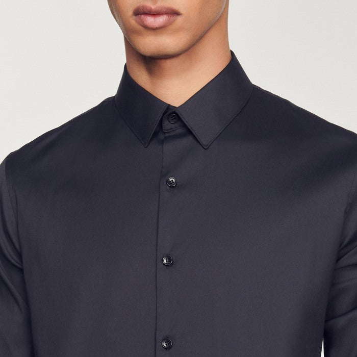 Chemise en coton stretch Sandro seconde main