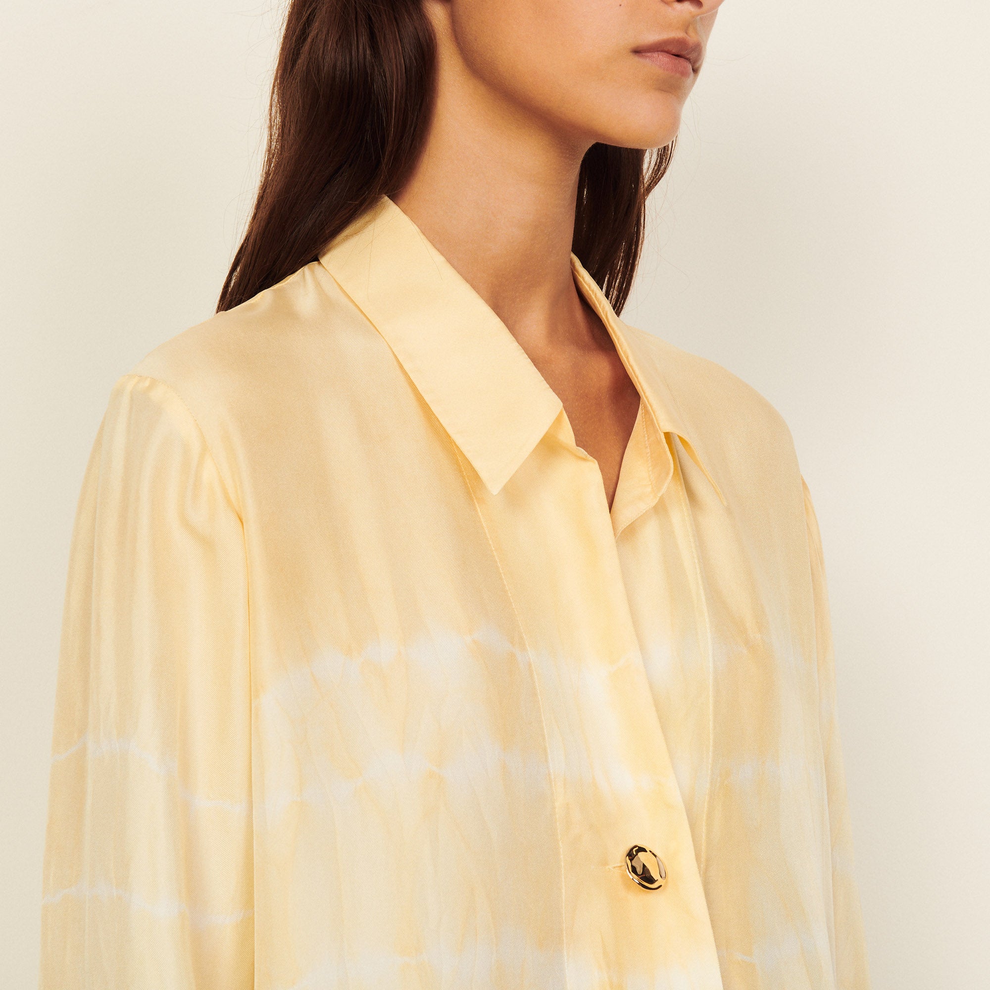 Robe courte tie and dye en soie Sandro seconde main