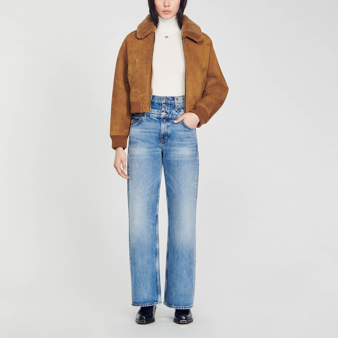 Jean à double ceinture Sandro seconde main