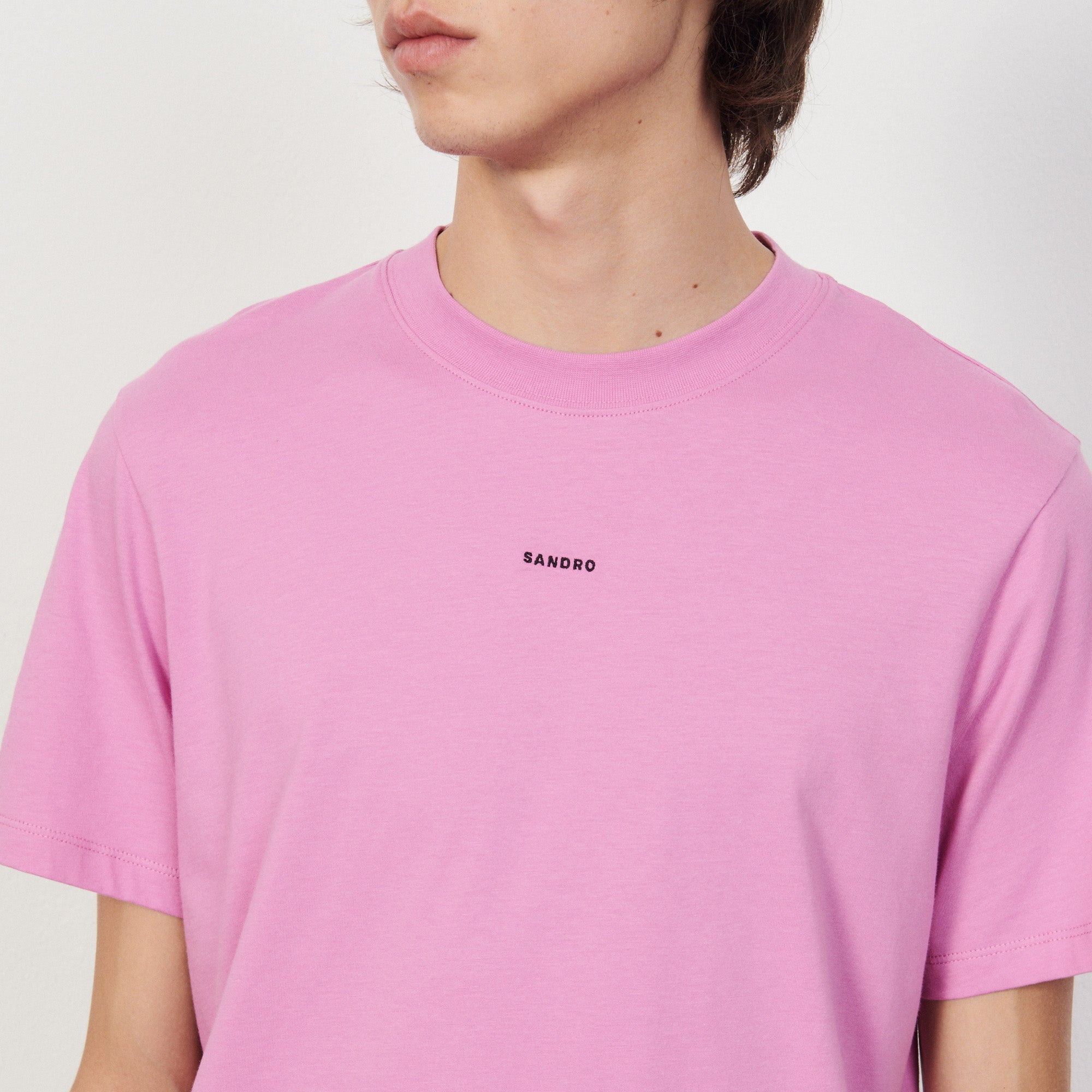 T-shirt Rose Sandro seconde main