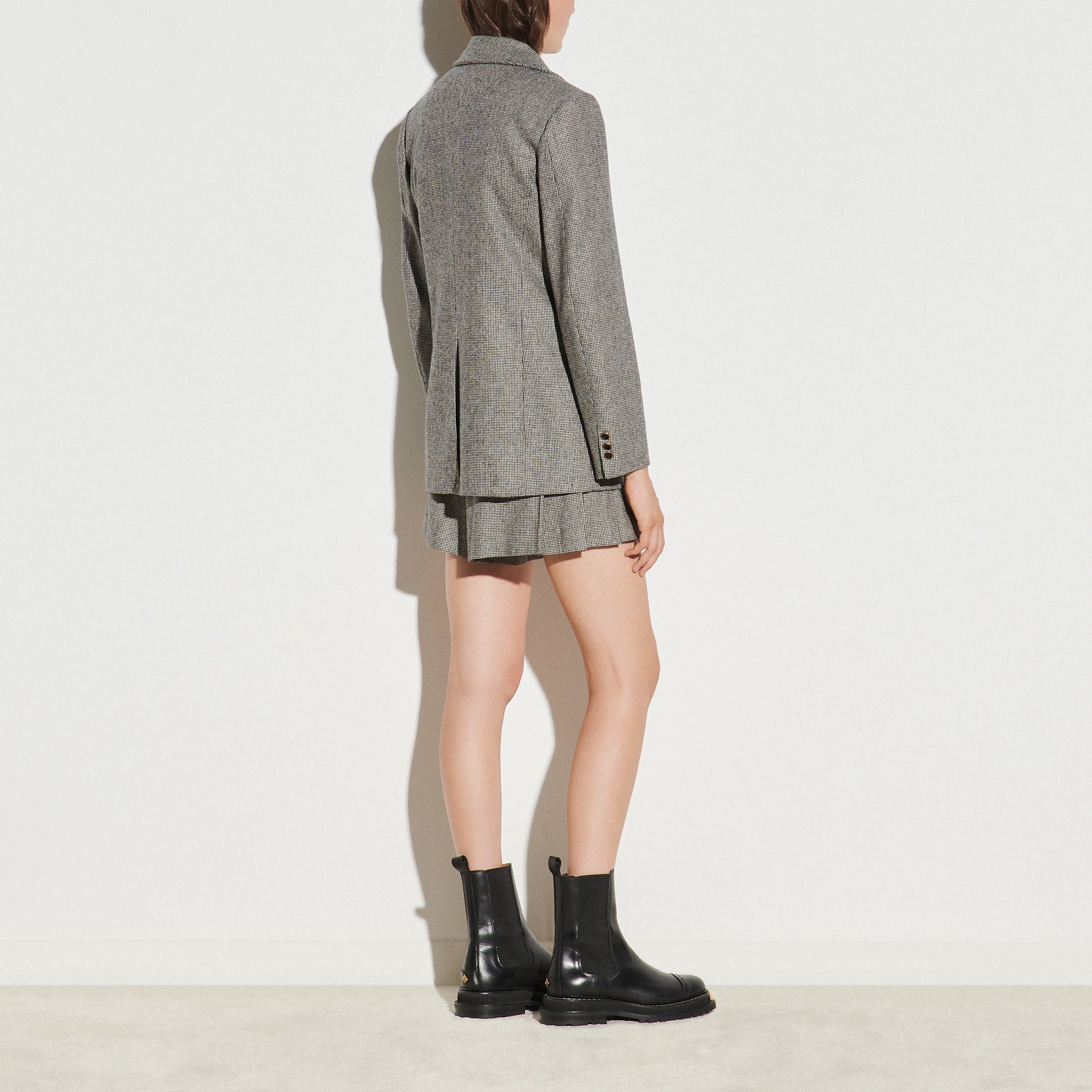 Veste tailleur pied de poule Sandro seconde main