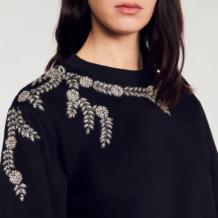 Sweatshirt bijou Sandro seconde main