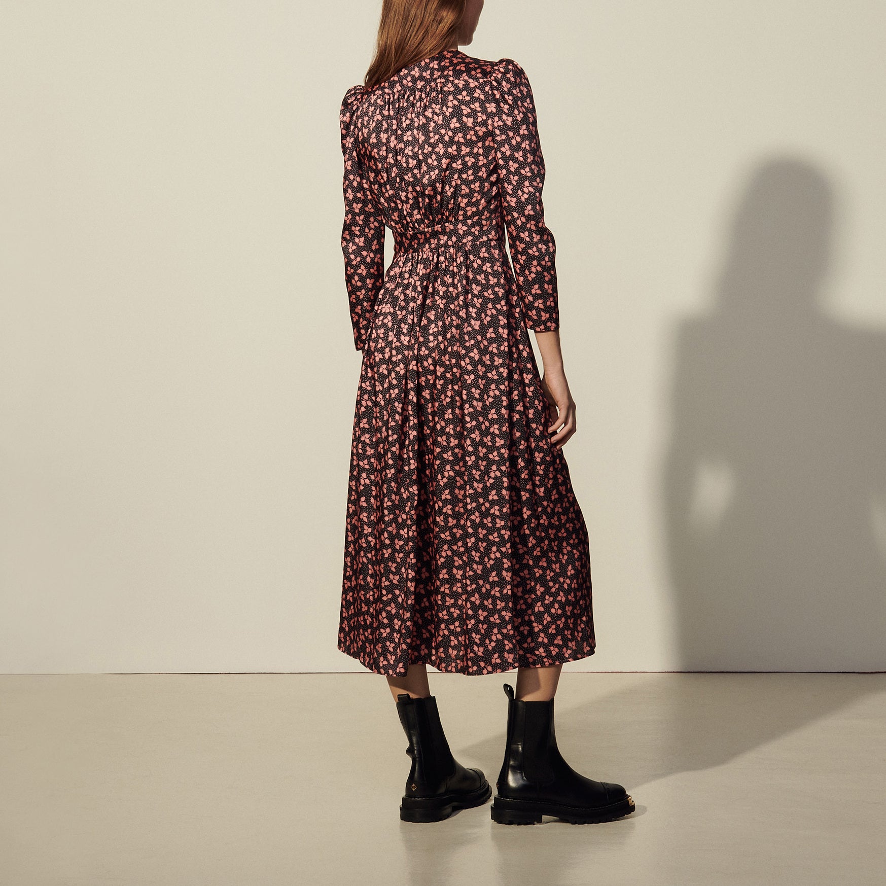 Robe longue imprimée Sandro seconde main