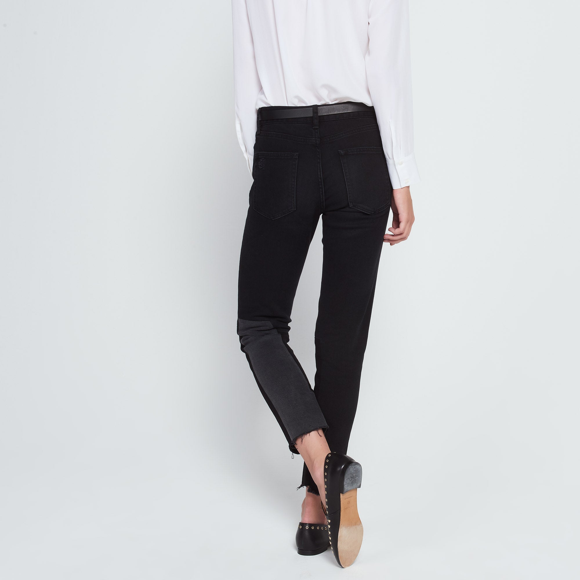 Jean avec patchwork de Jean Sandro seconde main