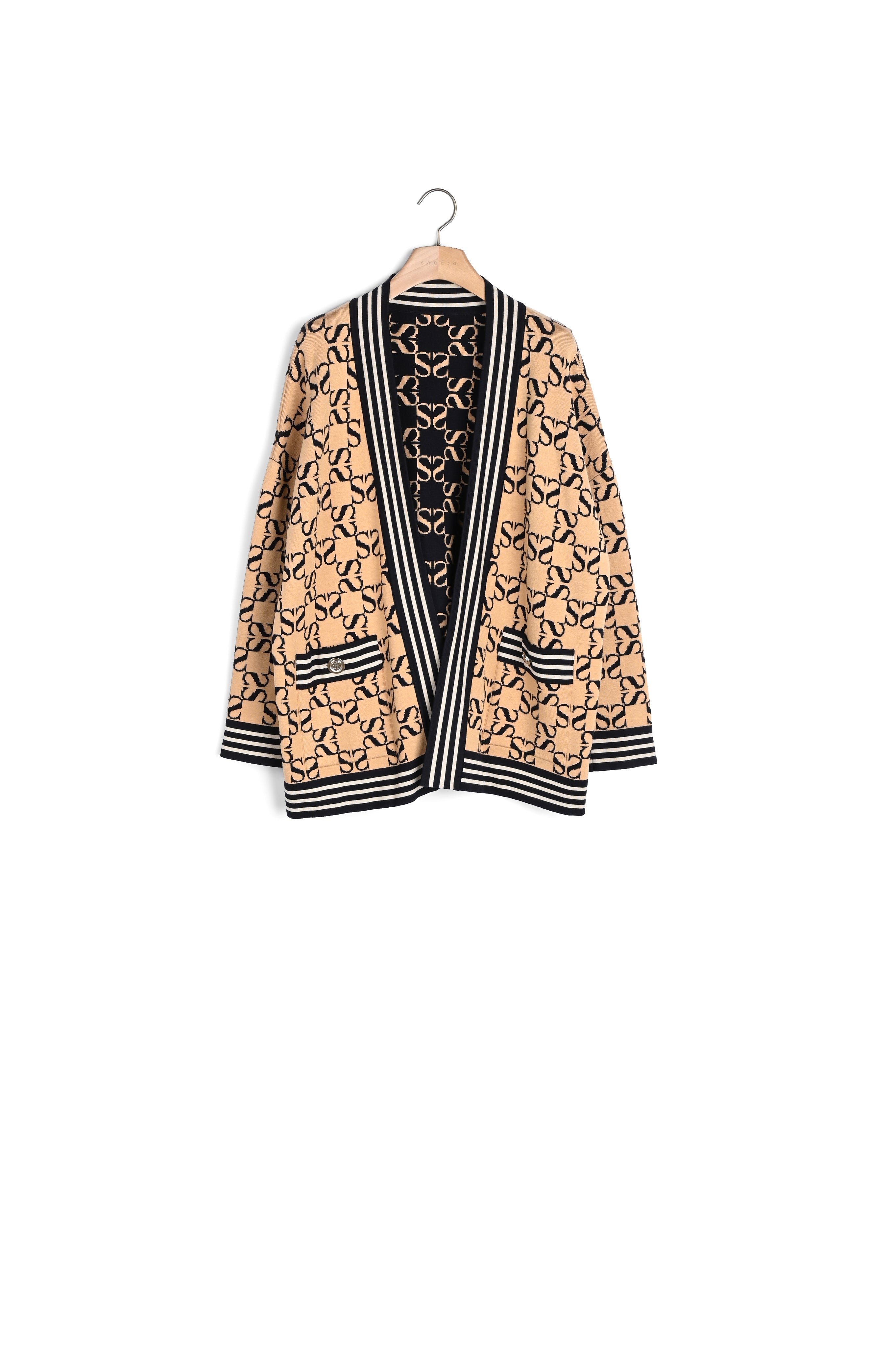 Cardigan oversize réversible Sandro seconde main