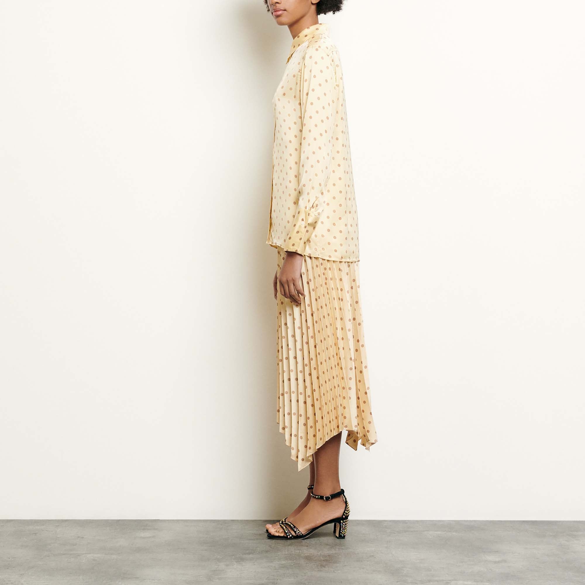 Chemise classique imprimée pois Sandro seconde main