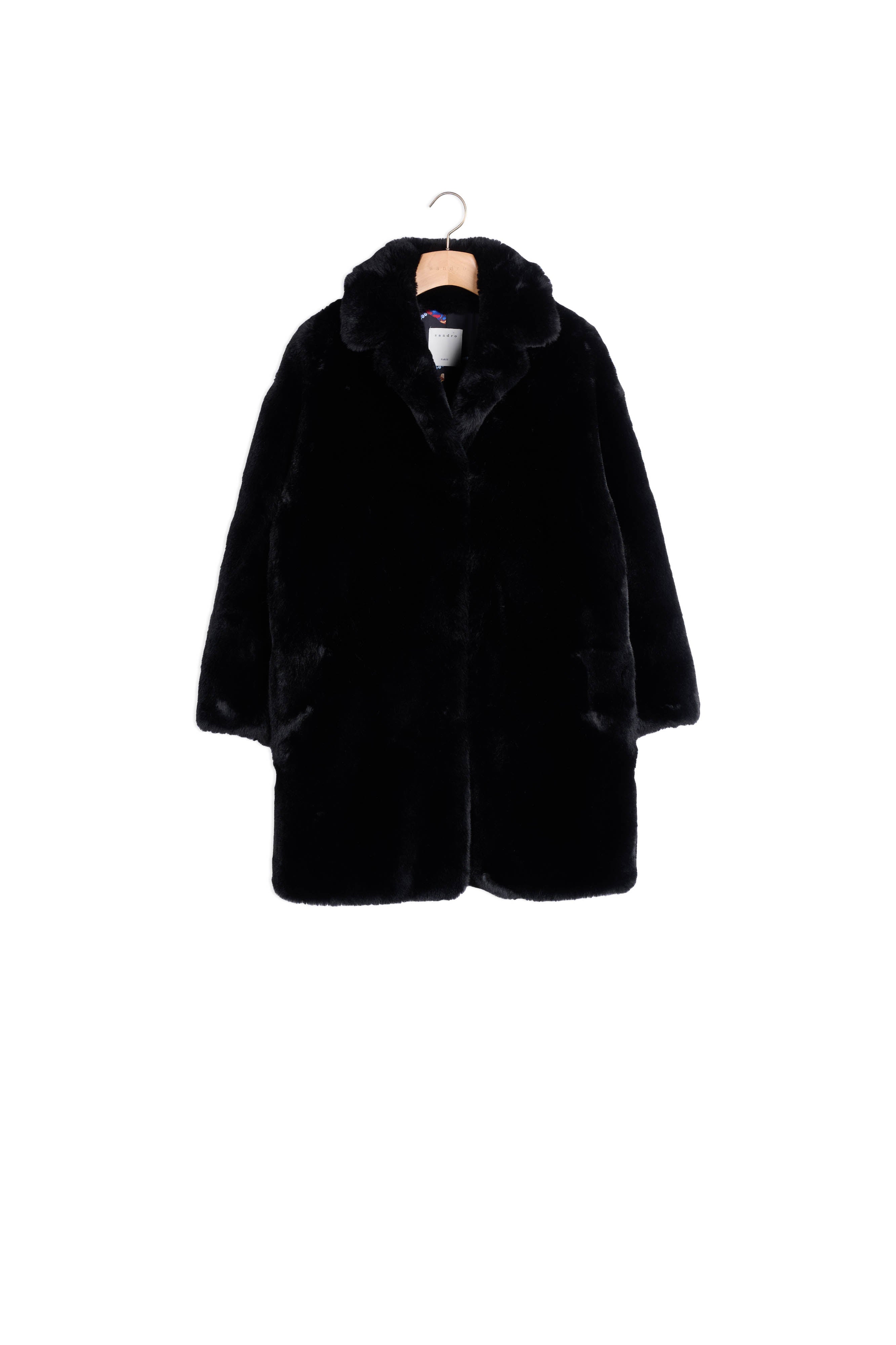 Manteau en fausse fourrure Sandro seconde main
