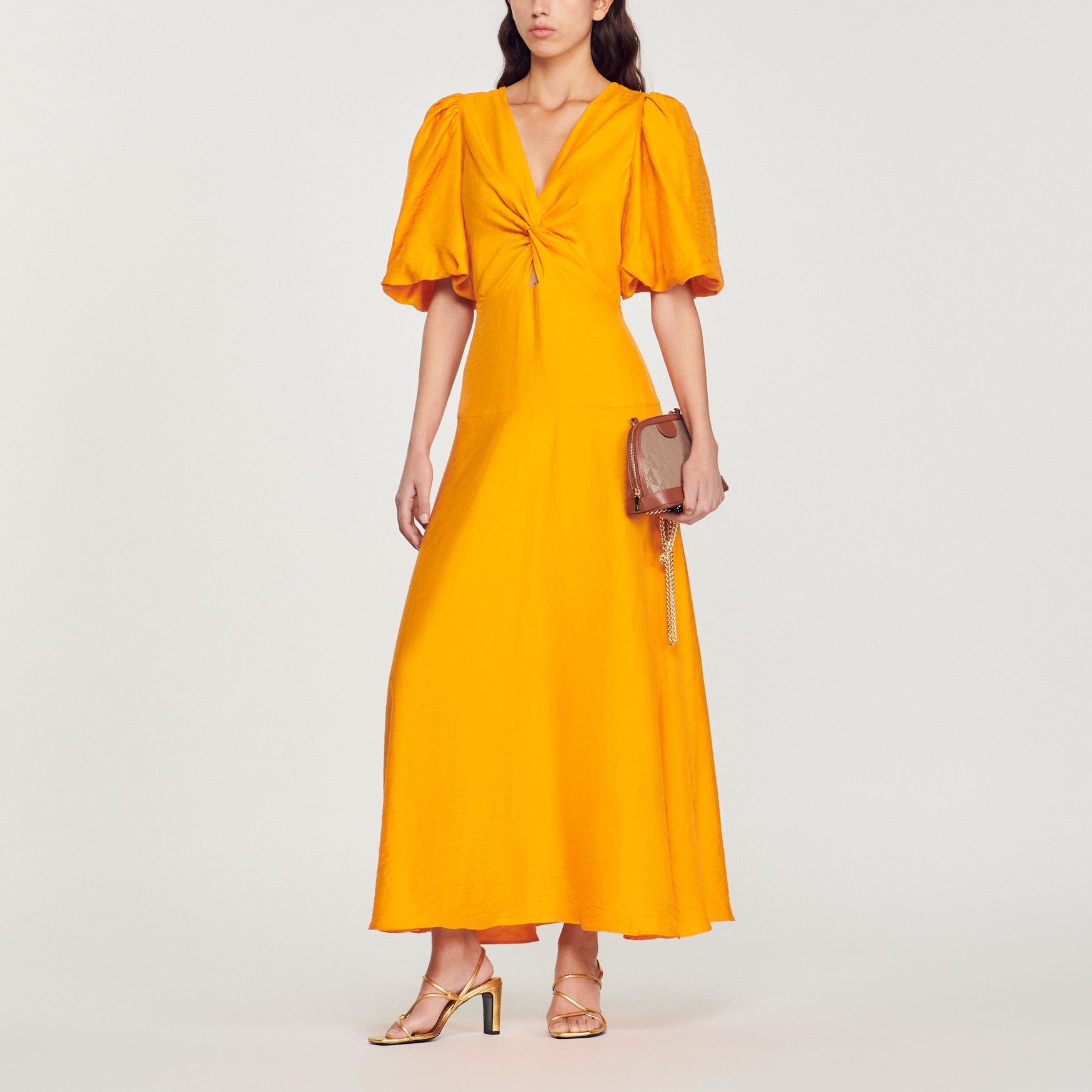 Robe longue manches courtes Sandro seconde main