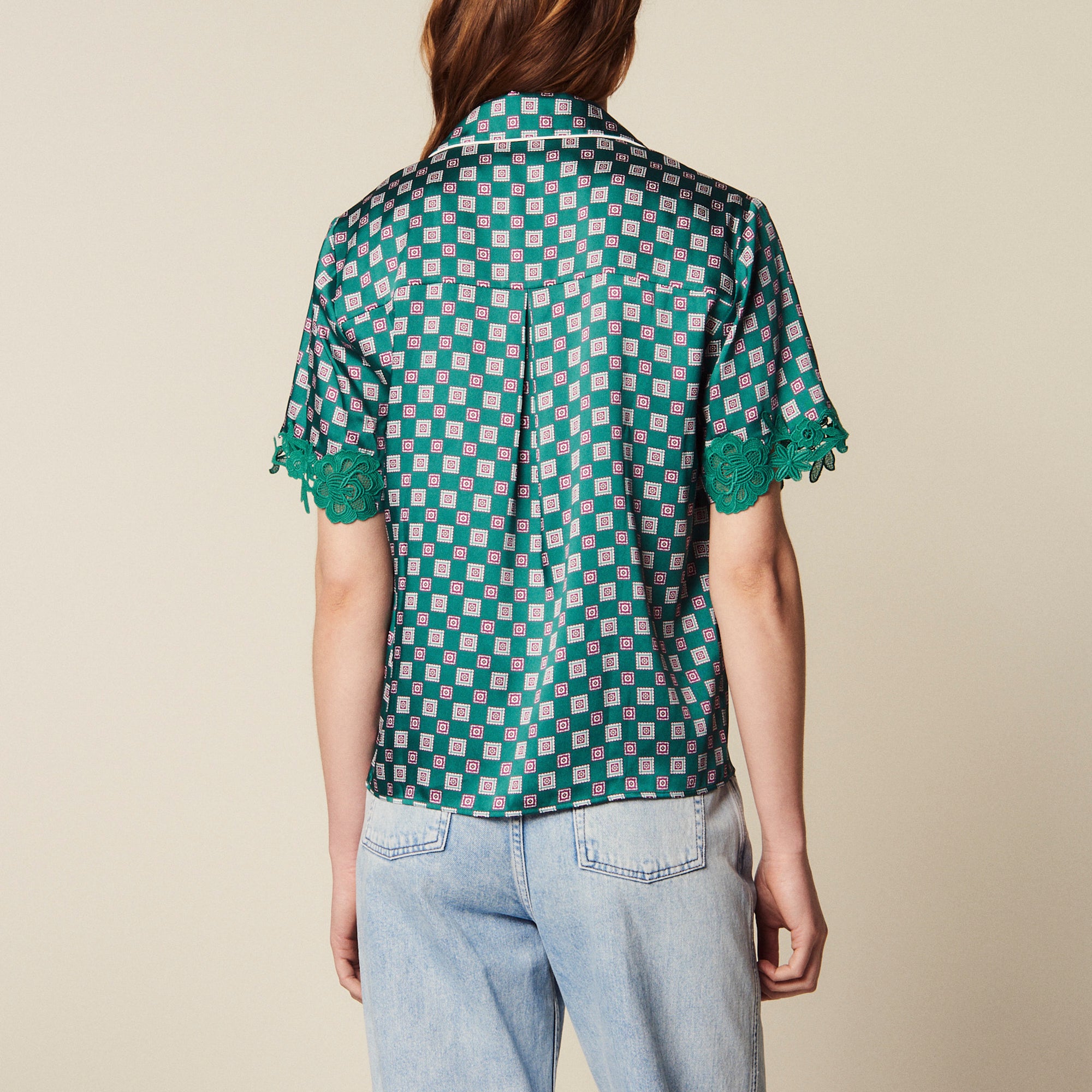 Chemise pyjama imprimée Sandro seconde main