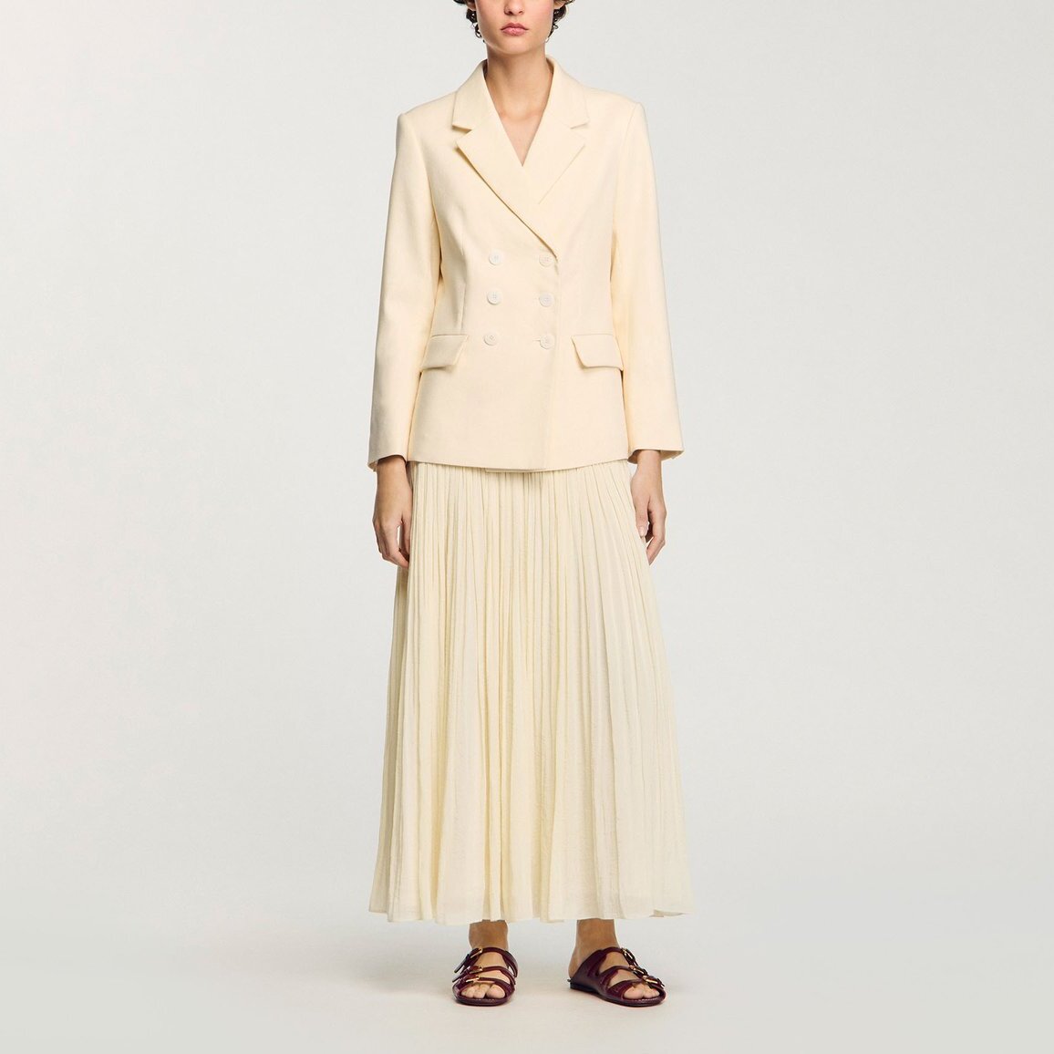 Veste de costume à boutonnage croisé Sandro seconde main