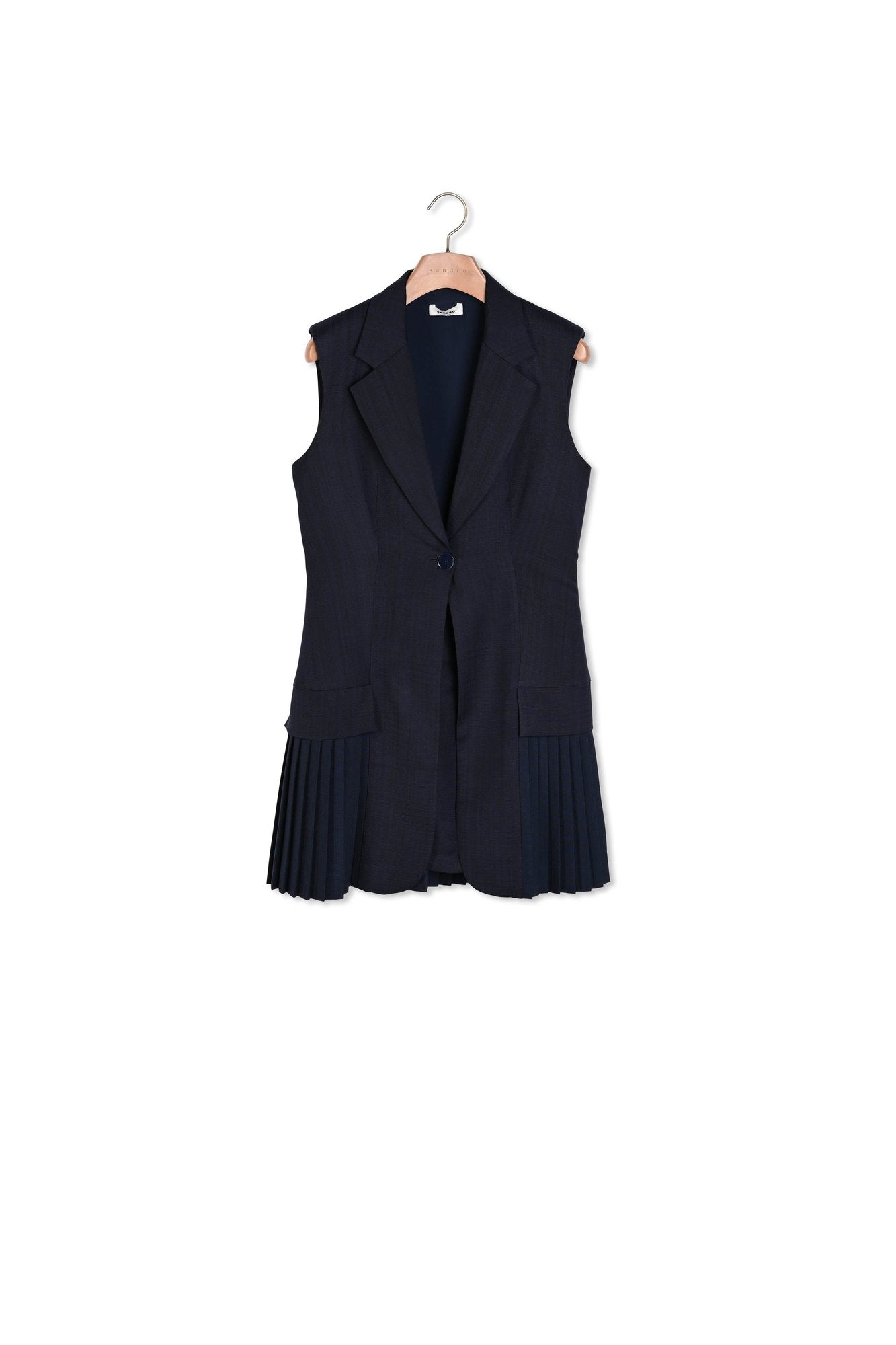 Robe courte tailleur plissée Sandro seconde main