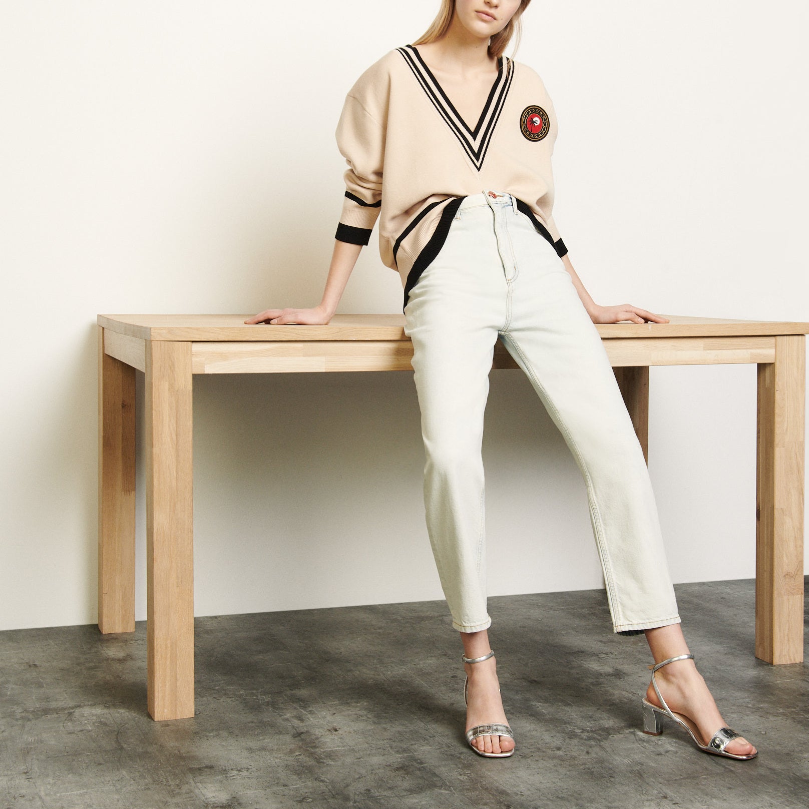 Pull oversize à finitions contrastantes Sandro seconde main