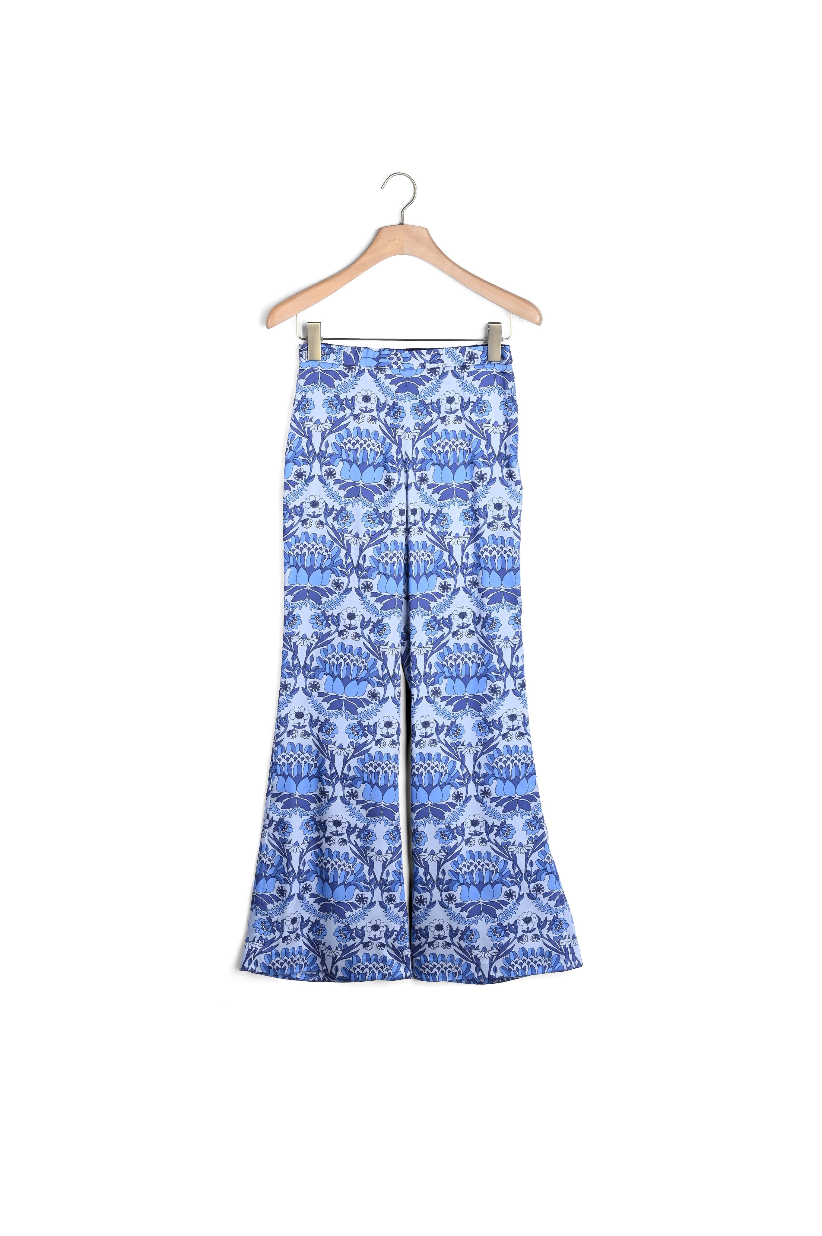 Pantalon fluide imprimé foulard Sandro seconde main