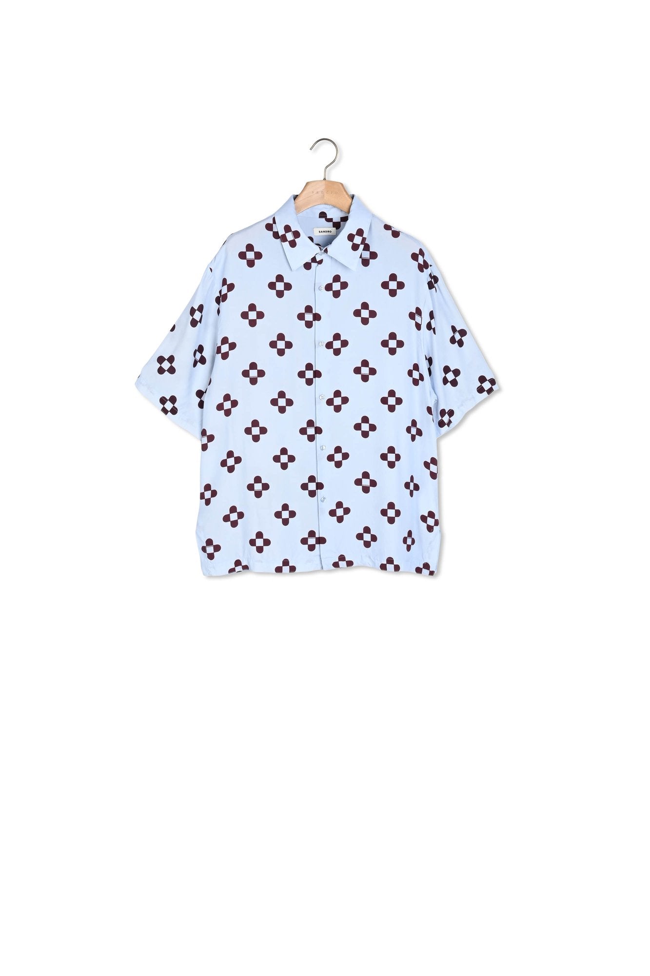 Chemise Cross Flower manches courtes Sandro seconde main