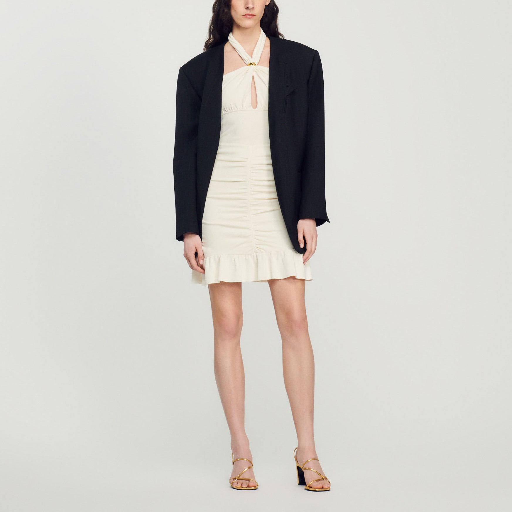 Jupe courte froncée Sandro seconde main