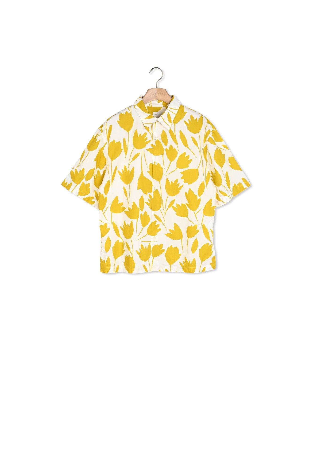 Chemise  imprimée à manches courtes Sandro seconde main