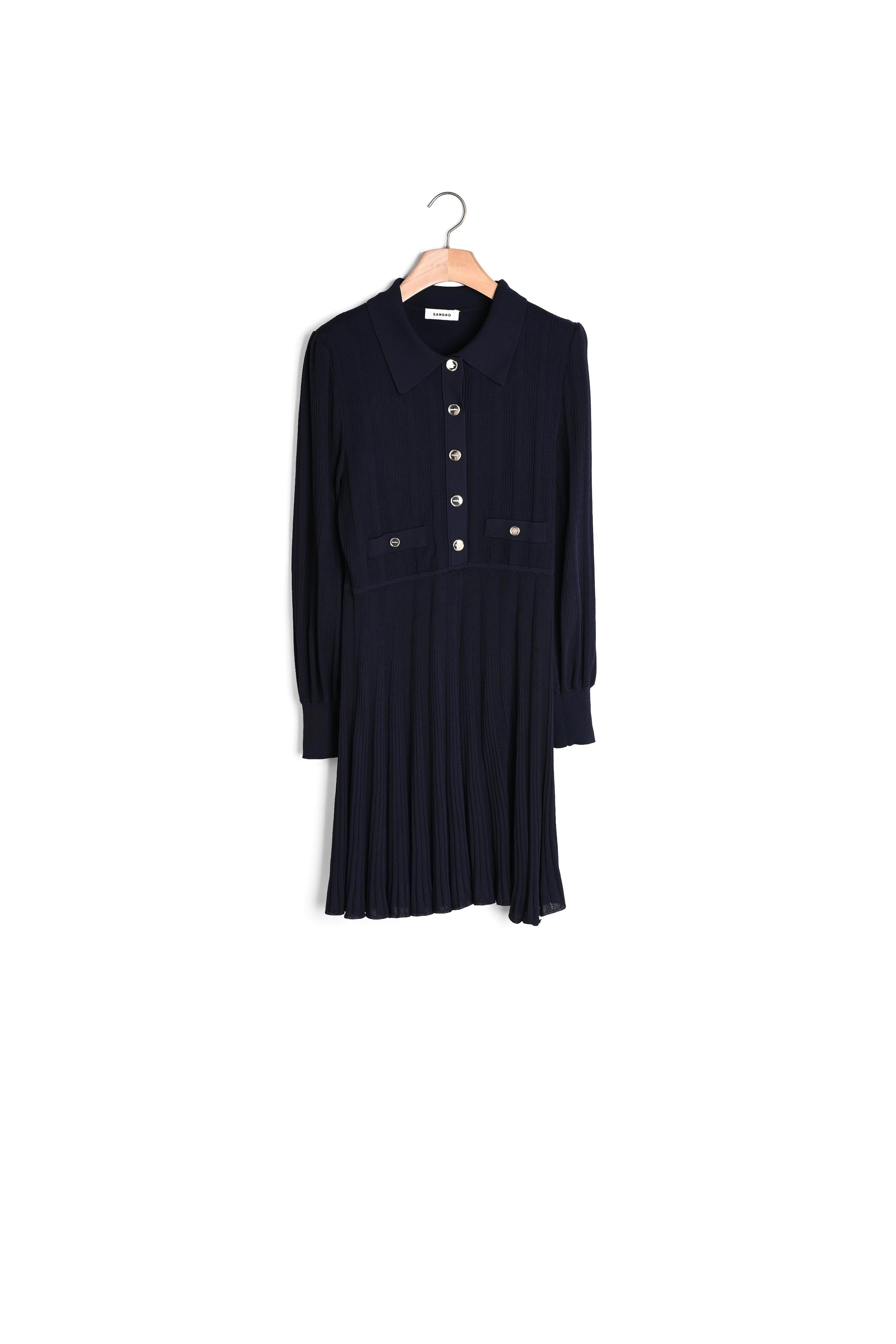 Robe en Maille plissée Sandro seconde main