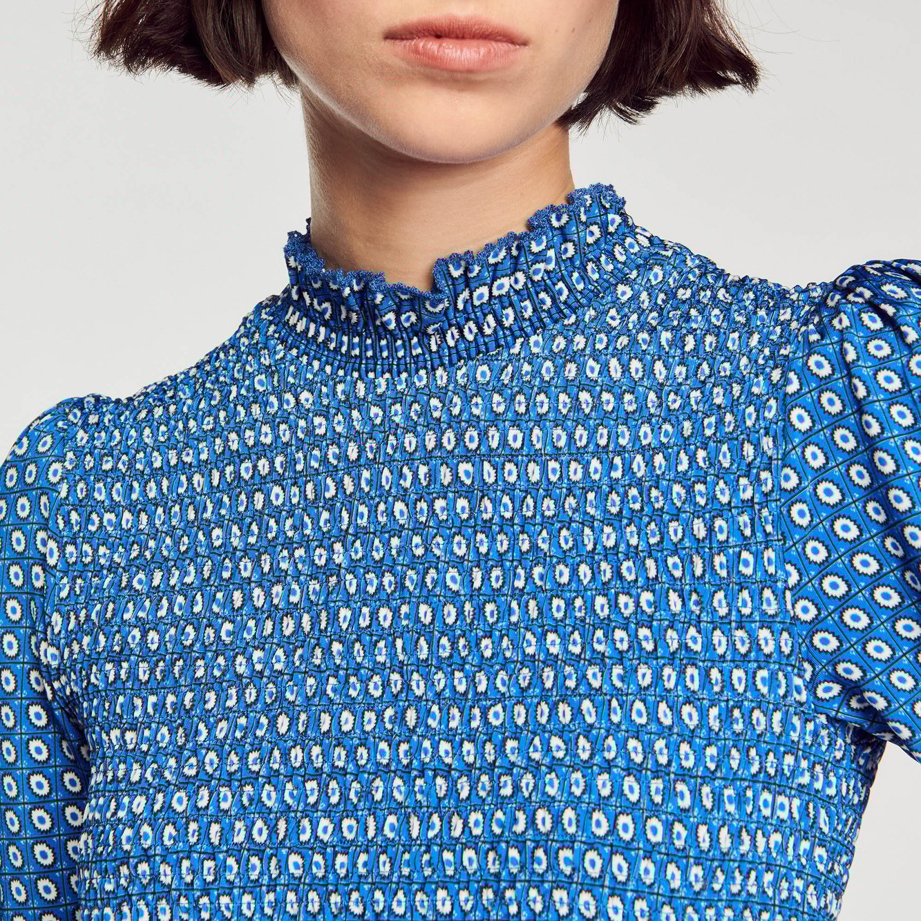 Top smocké imprimé Sandro seconde main