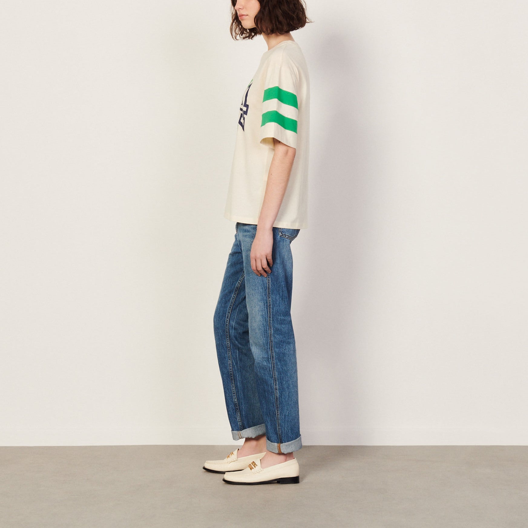 T-shirt à message Sandro seconde main