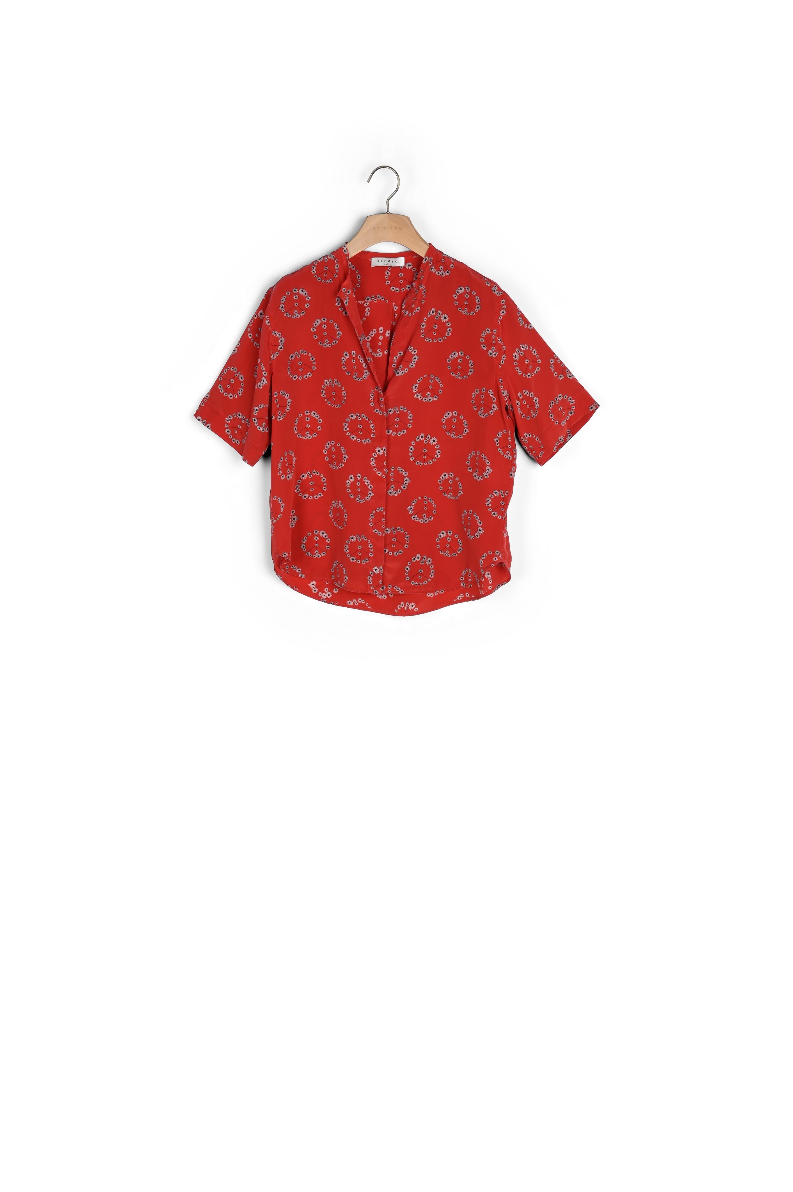 Chemise Rouge Sandro seconde main
