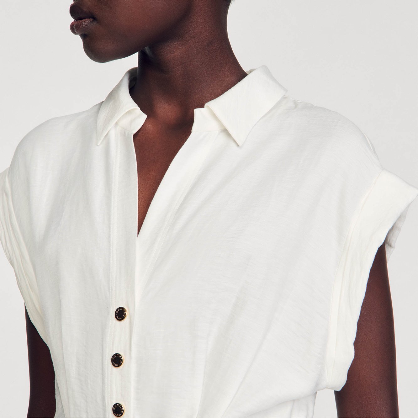 Robe courte drapée Sandro seconde main