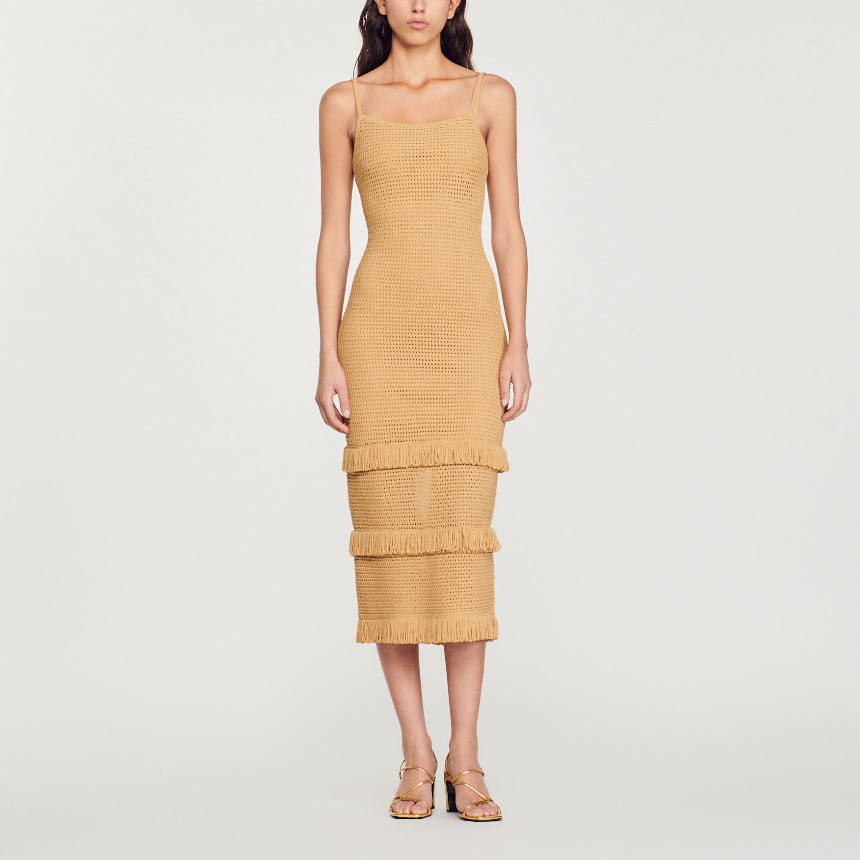 Robe midi en Maille Sandro seconde main