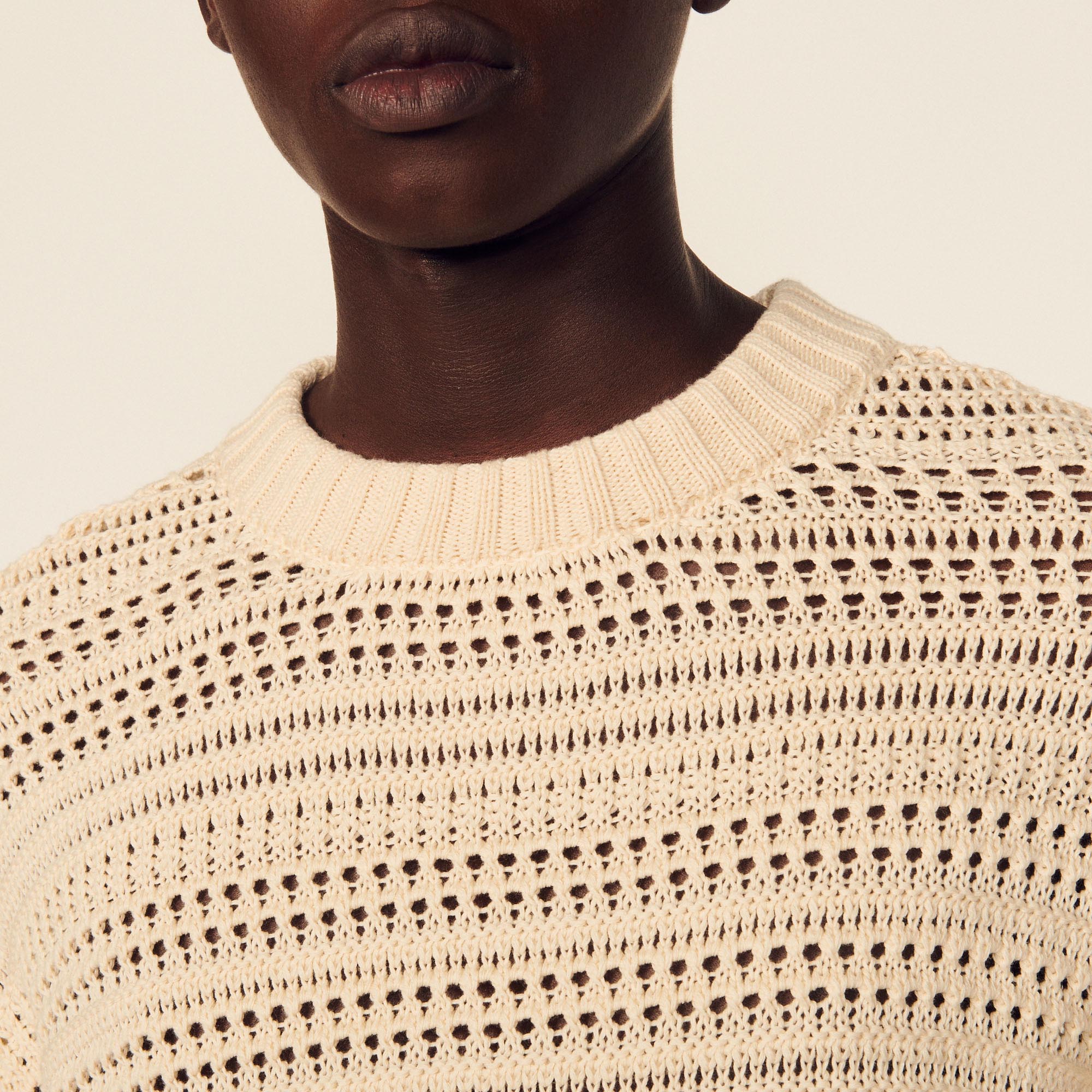 Pull en Maille ajourée Sandro seconde main