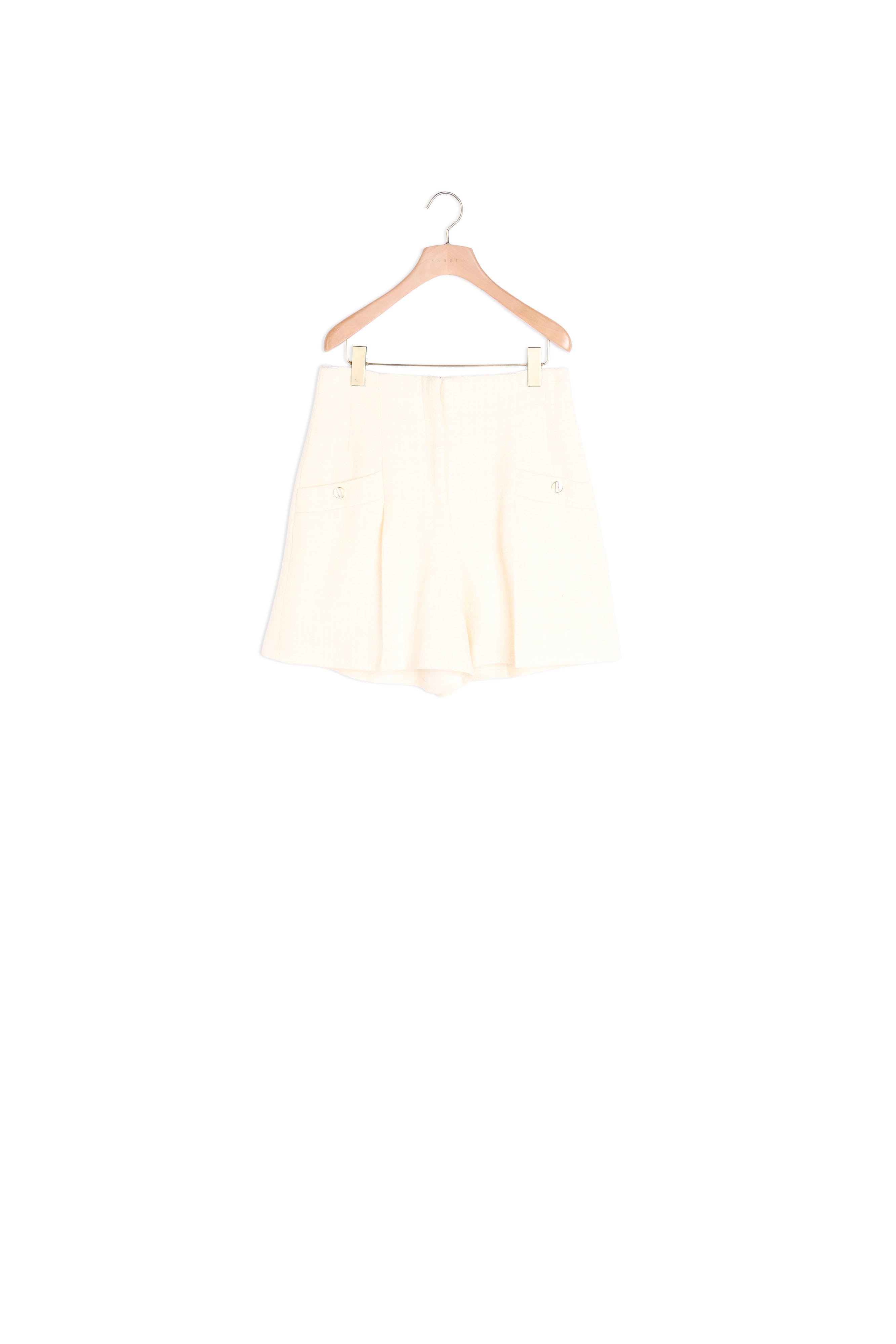 Short taille haute en tweed Sandro seconde main