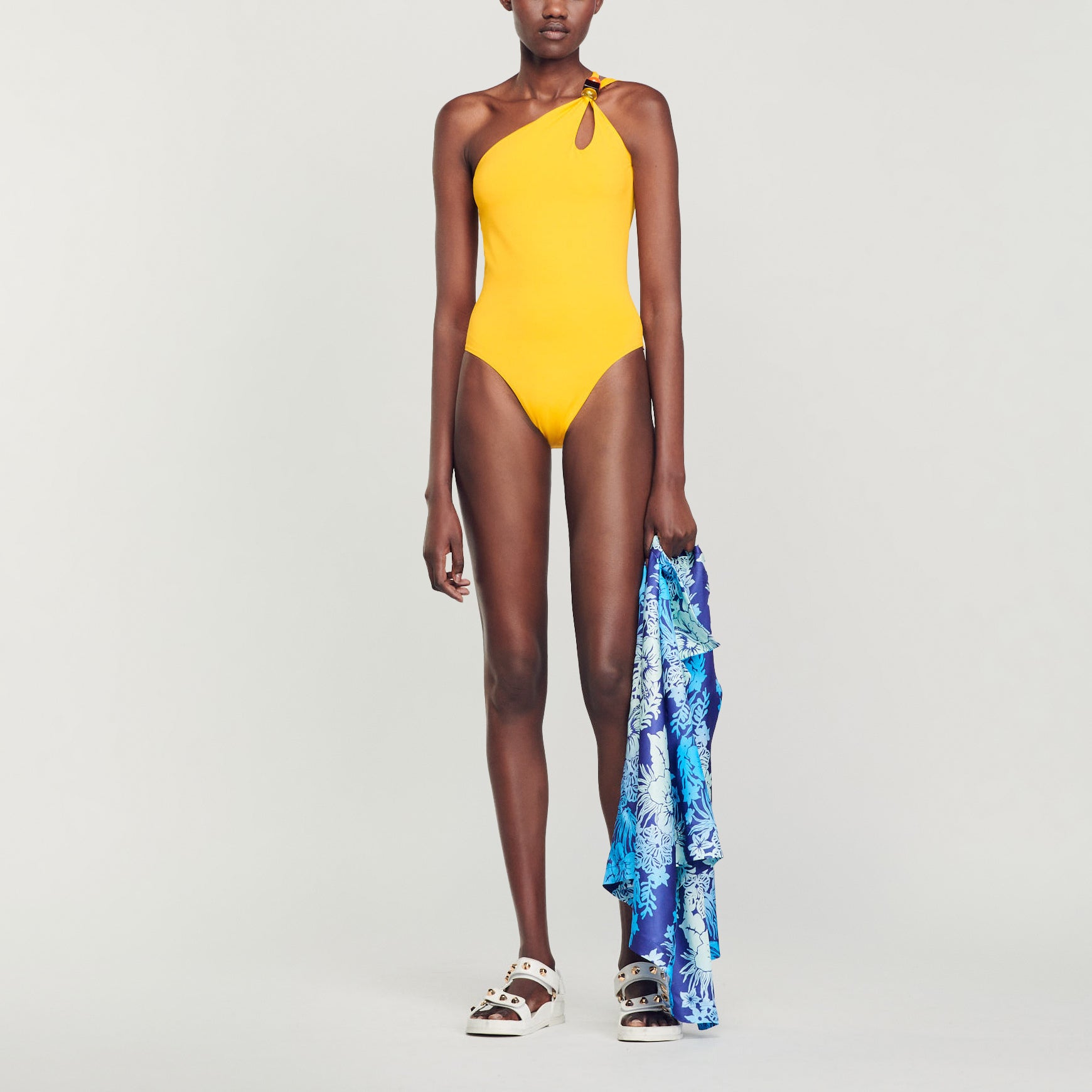 Maillot de bain 1 pièce asymétrique Sandro seconde main