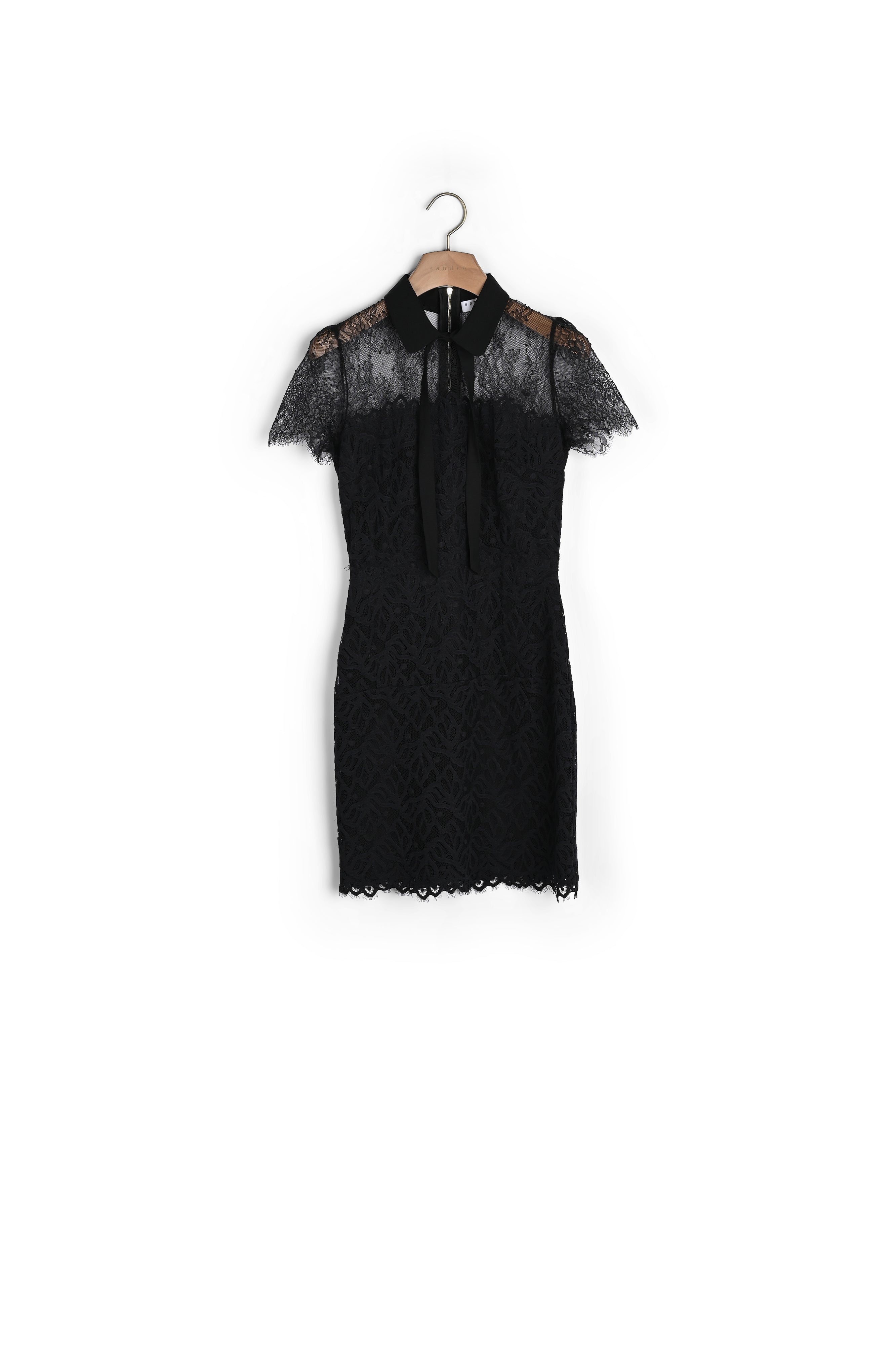 Robe dentelle bicolore Sandro seconde main