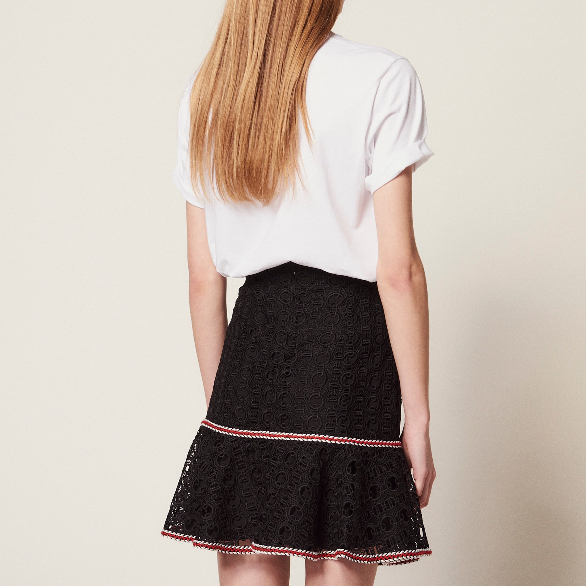 Jupe courte à volant Sandro seconde main