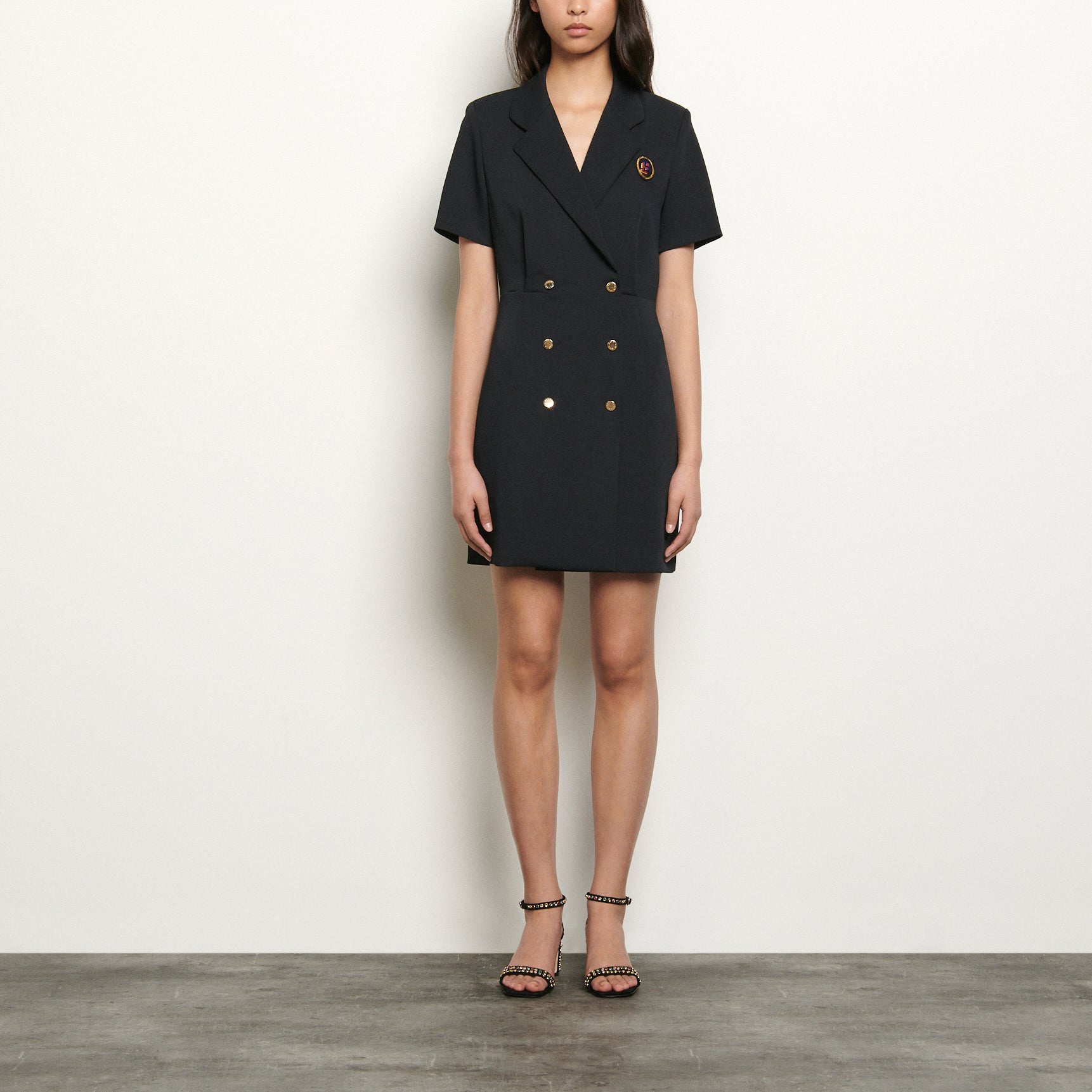 Robe tailleur à boutonnage croisé Sandro seconde main